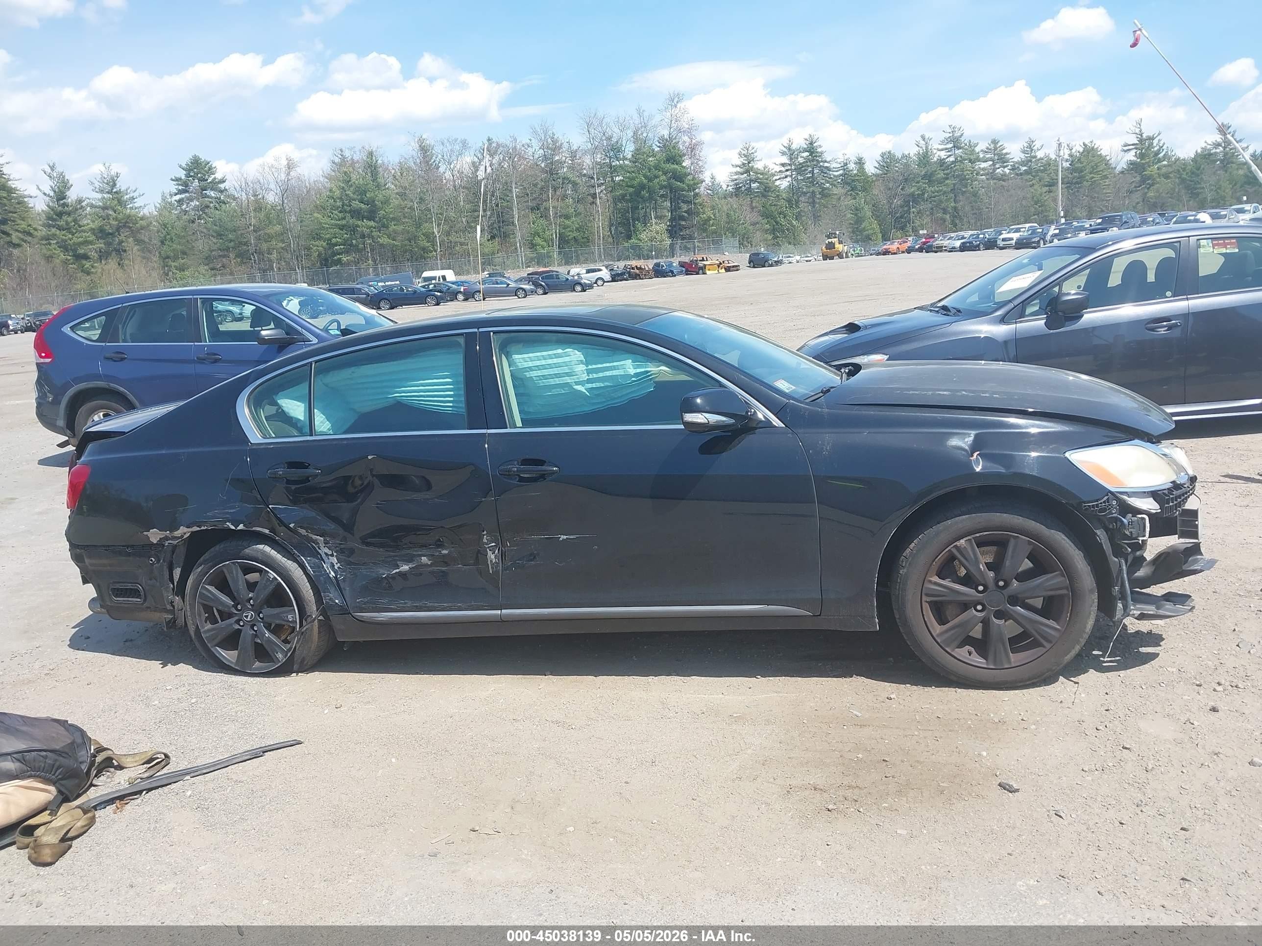 2008 Lexus Gs 350   Black vin: JTHCE96S980015876