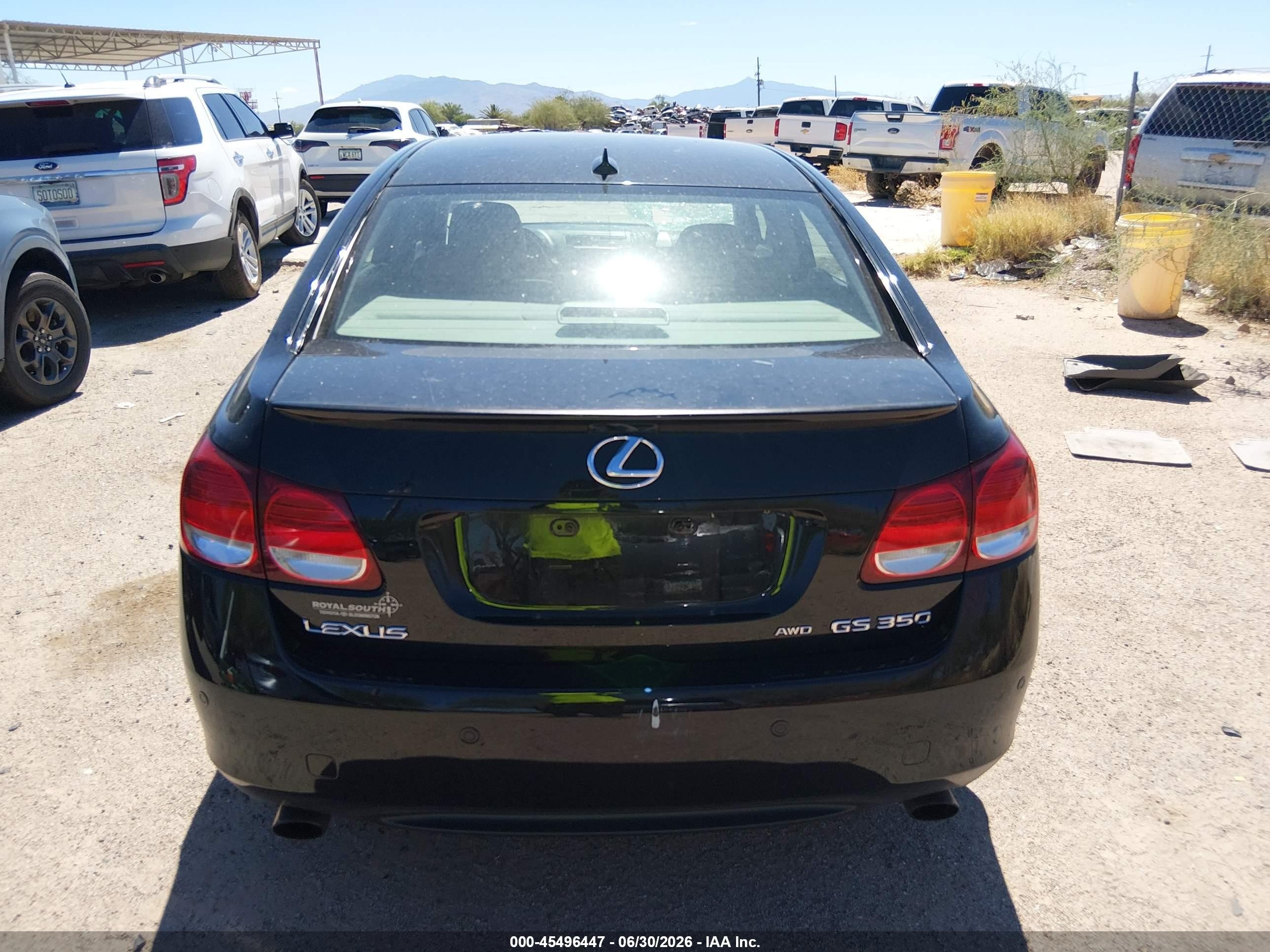 2007 Lexus Gs 350   Black vin: JTHCE96SX70008109