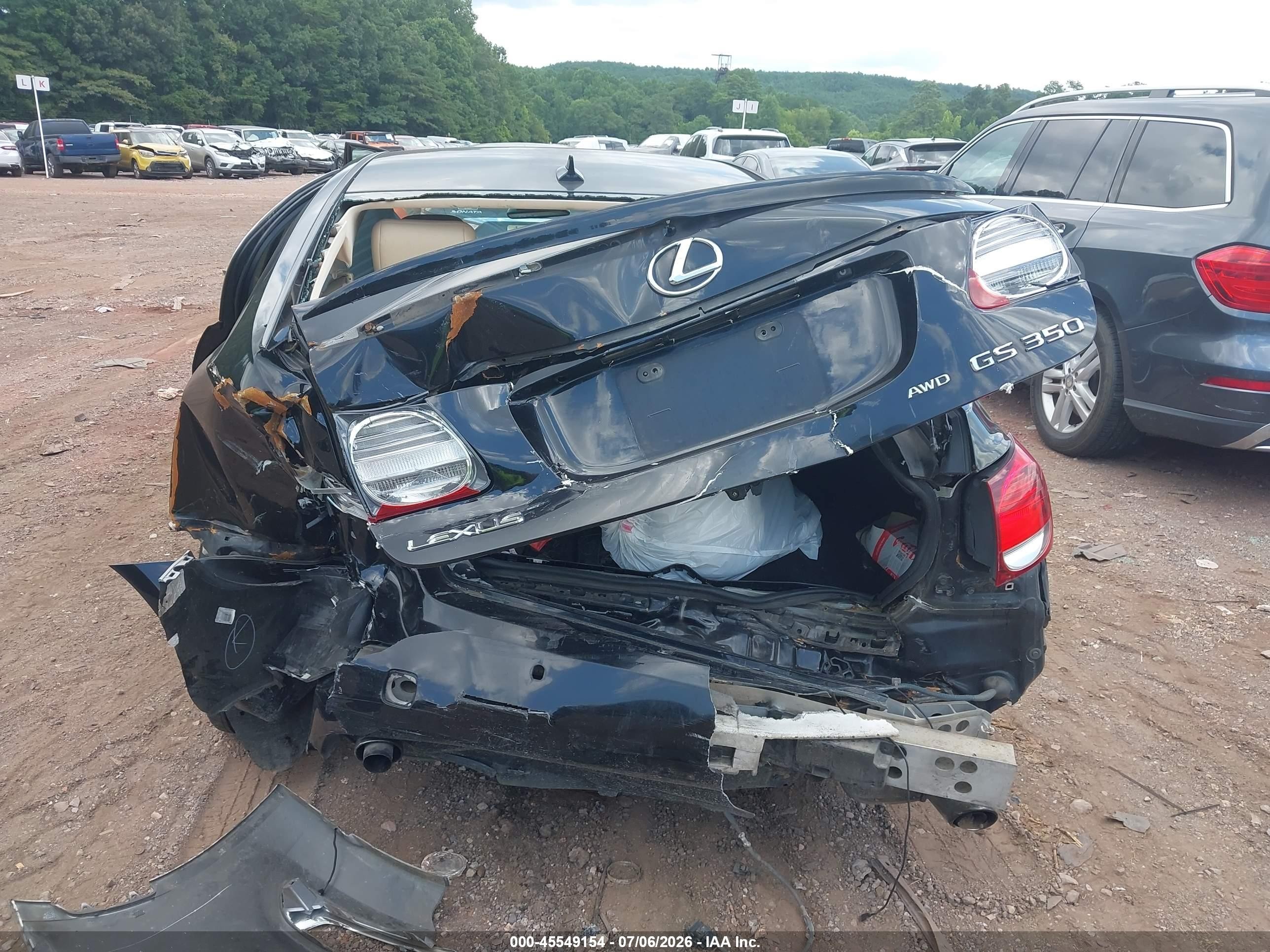2008 Lexus Gs 350   Black vin: JTHCE96SX80015028