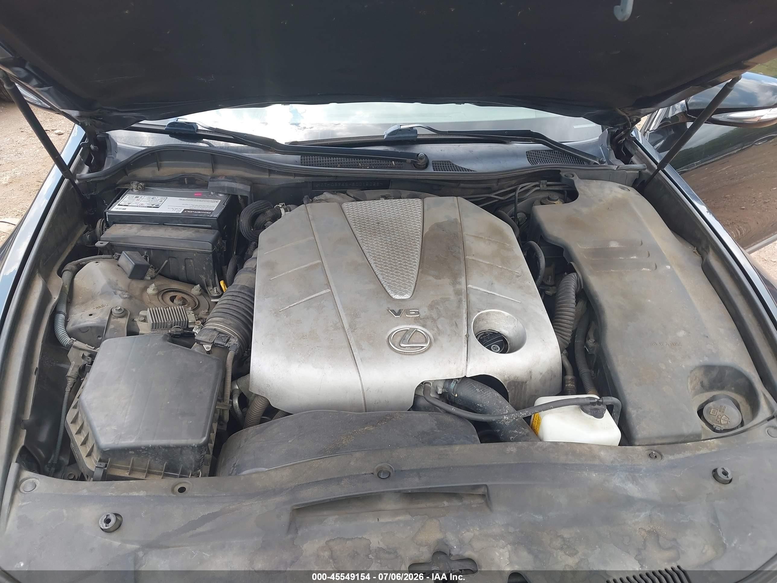 2008 Lexus Gs 350   Black vin: JTHCE96SX80015028