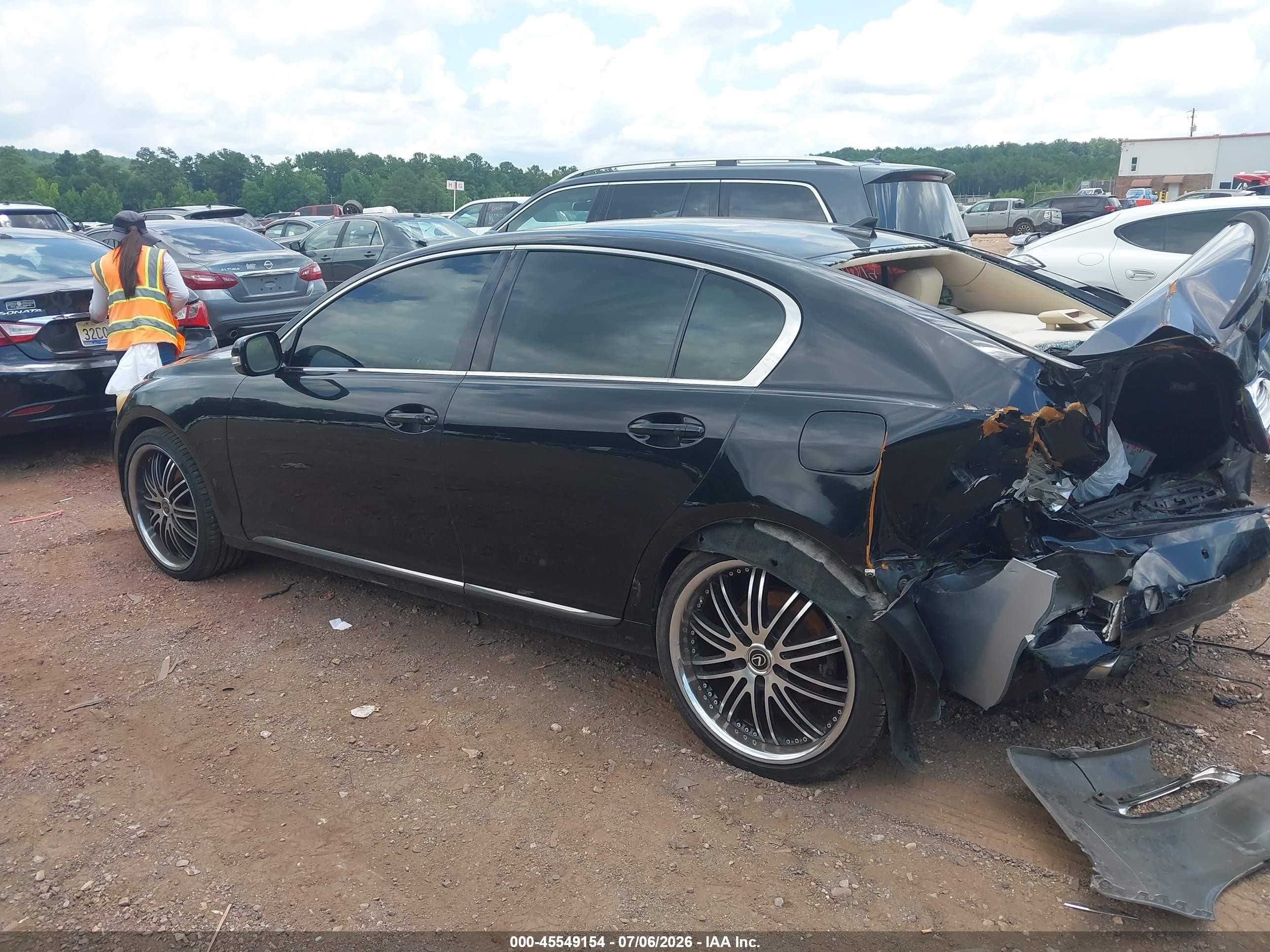 2008 Lexus Gs 350   Black vin: JTHCE96SX80015028