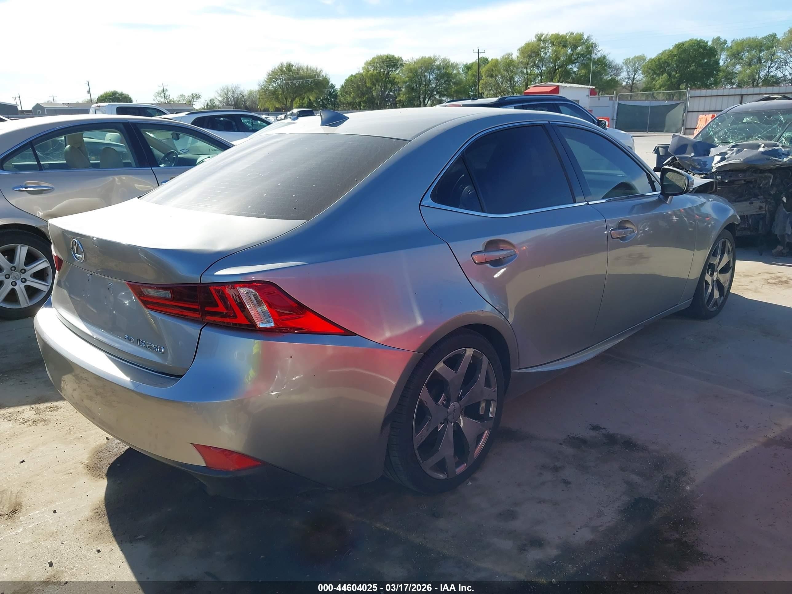 2014 Lexus Is 250   Silver vin: JTHCF1D20E5001414