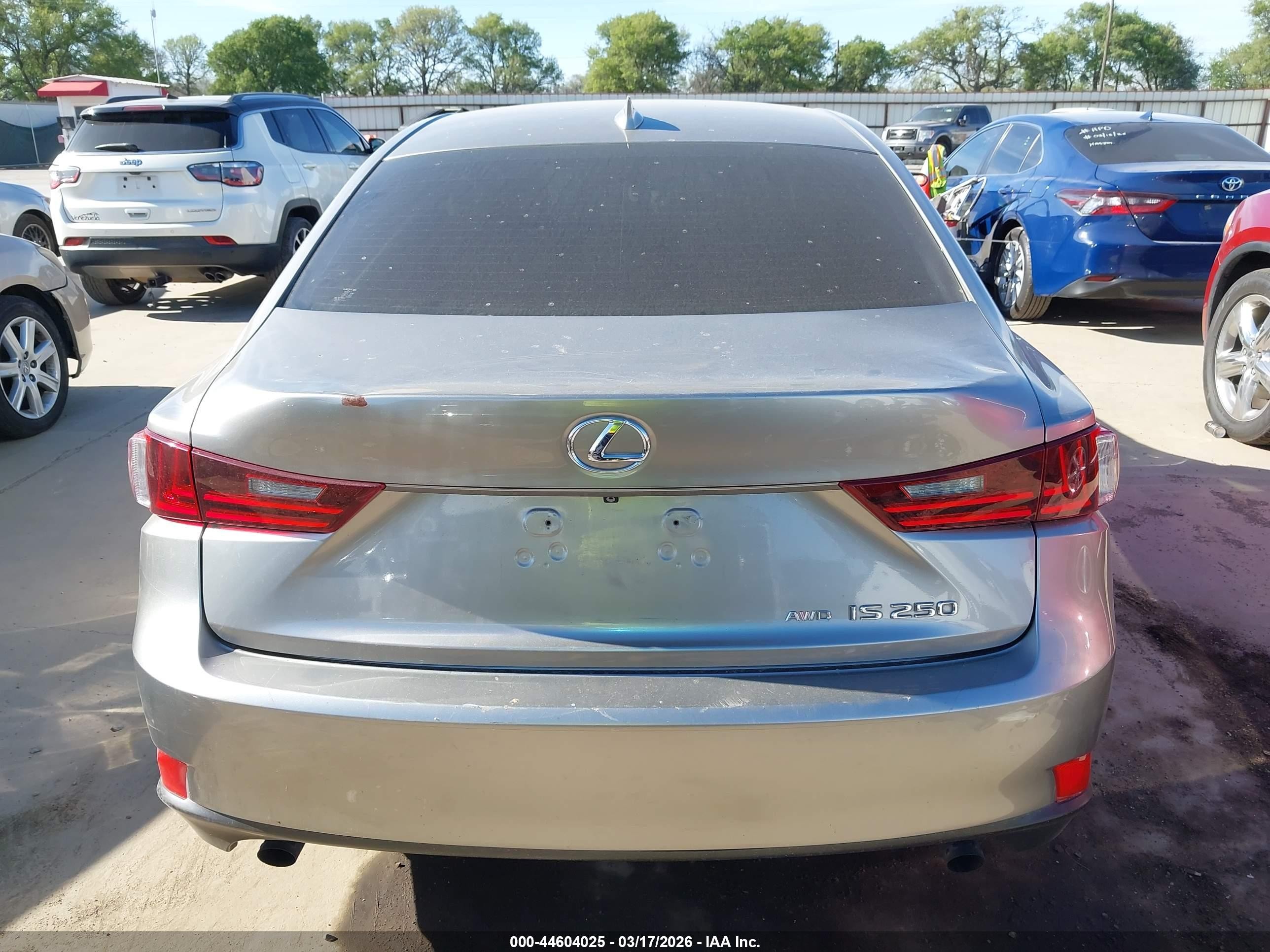 2014 Lexus Is 250   Silver vin: JTHCF1D20E5001414