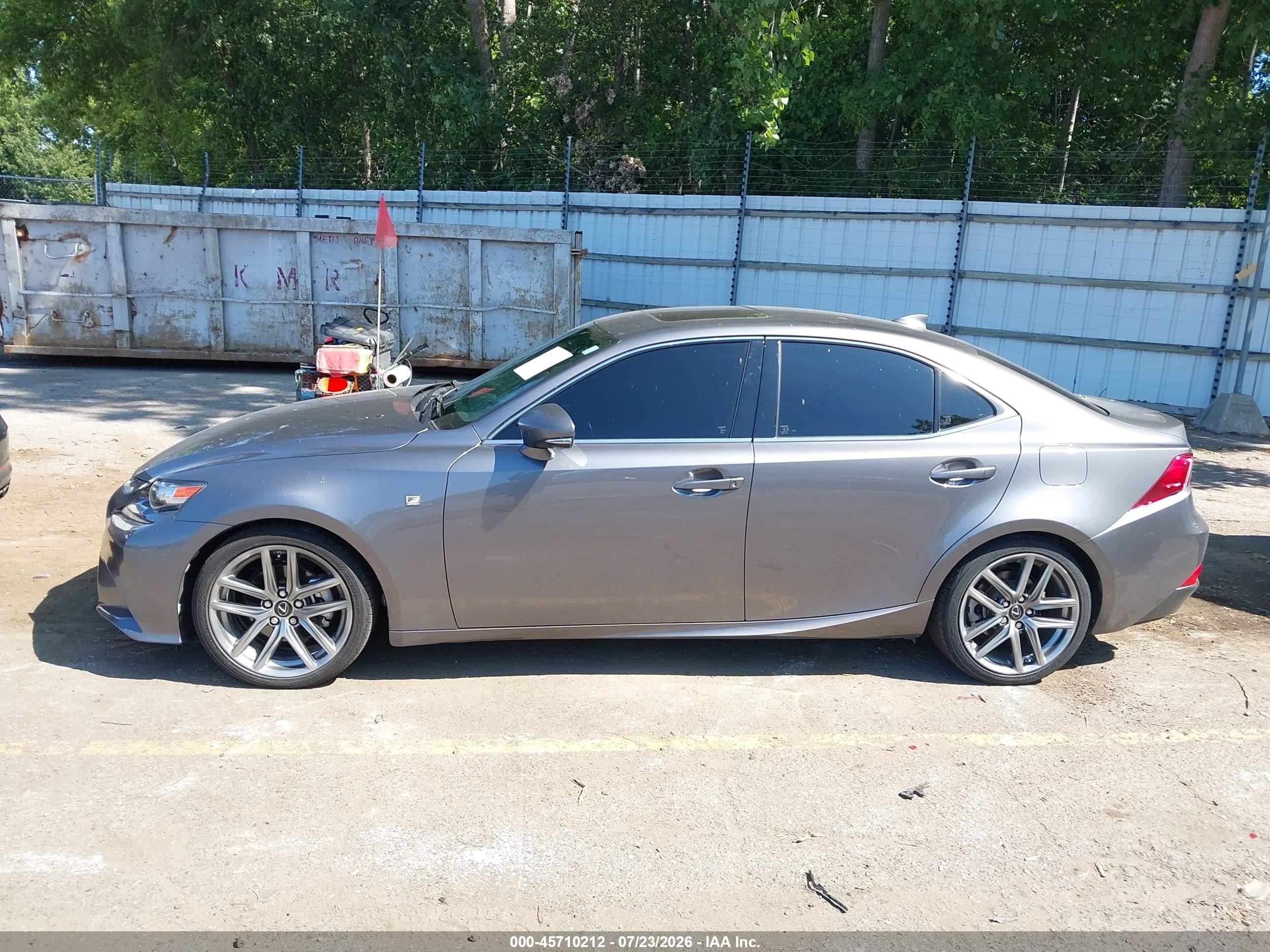 2015 Lexus Is 250   Gray vin: JTHCF1D20F5016934