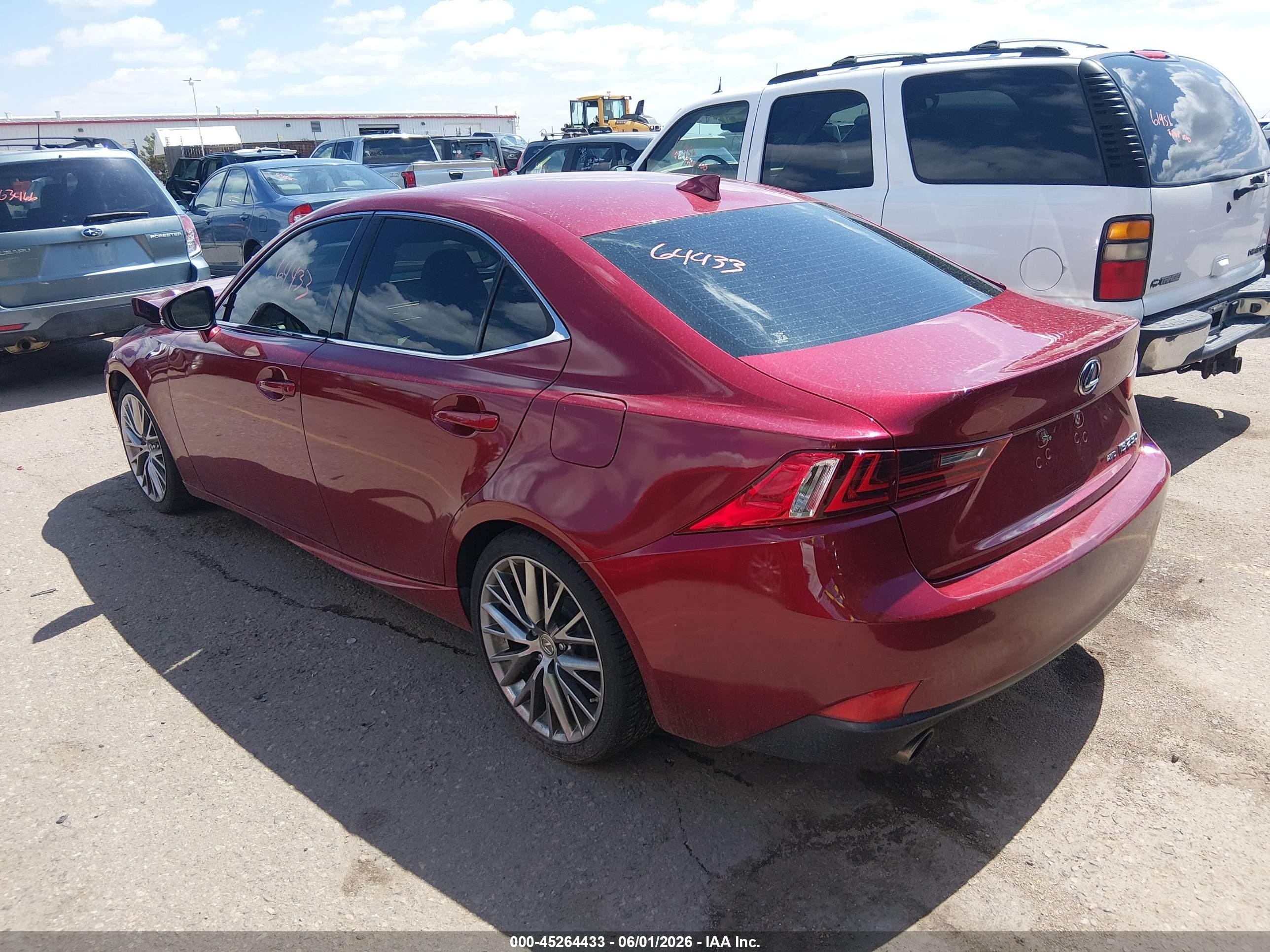 2015 Lexus Is 250   Red vin: JTHCF1D20F5020711
