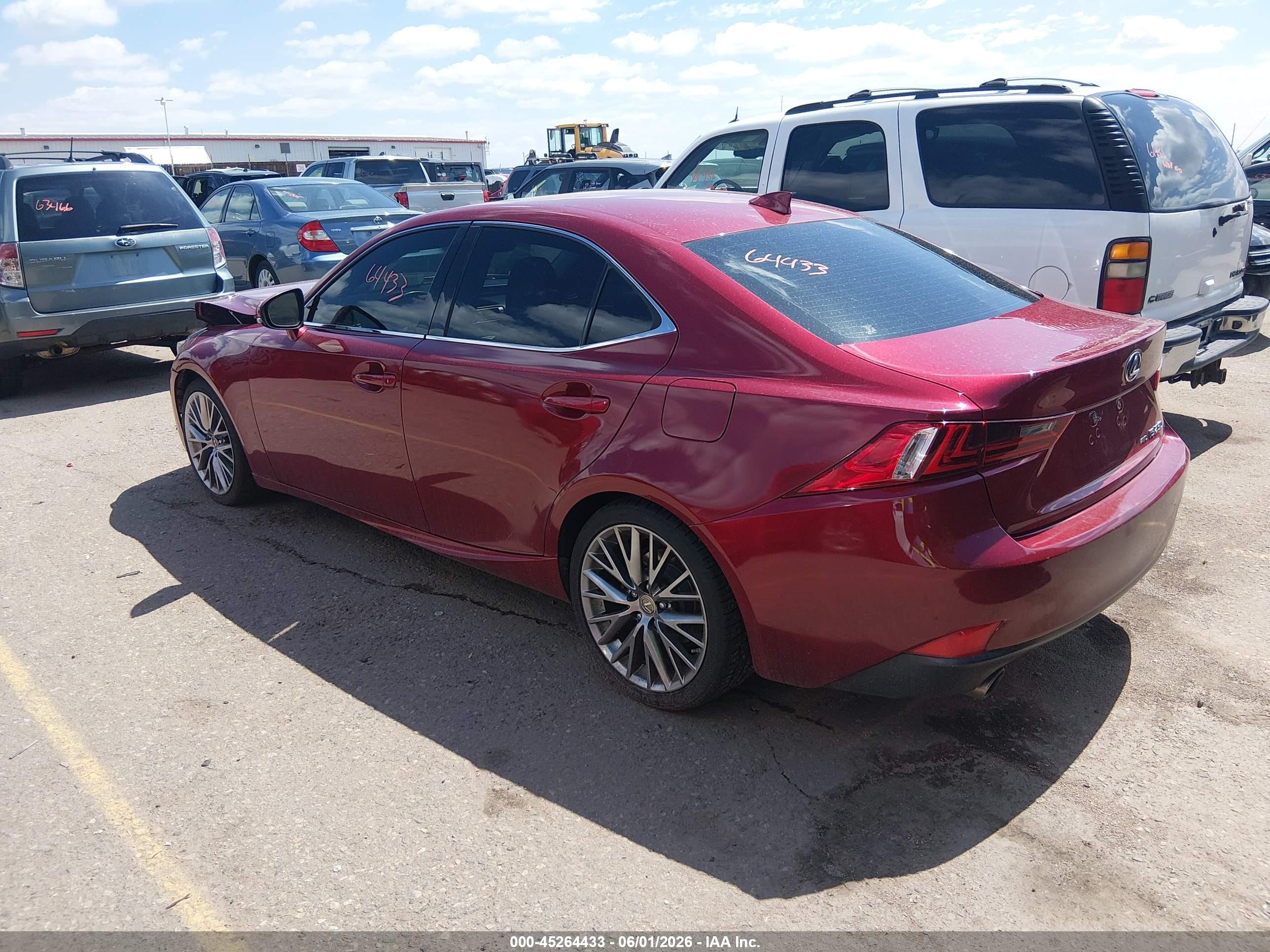 2015 Lexus Is 250   Red vin: JTHCF1D20F5020711