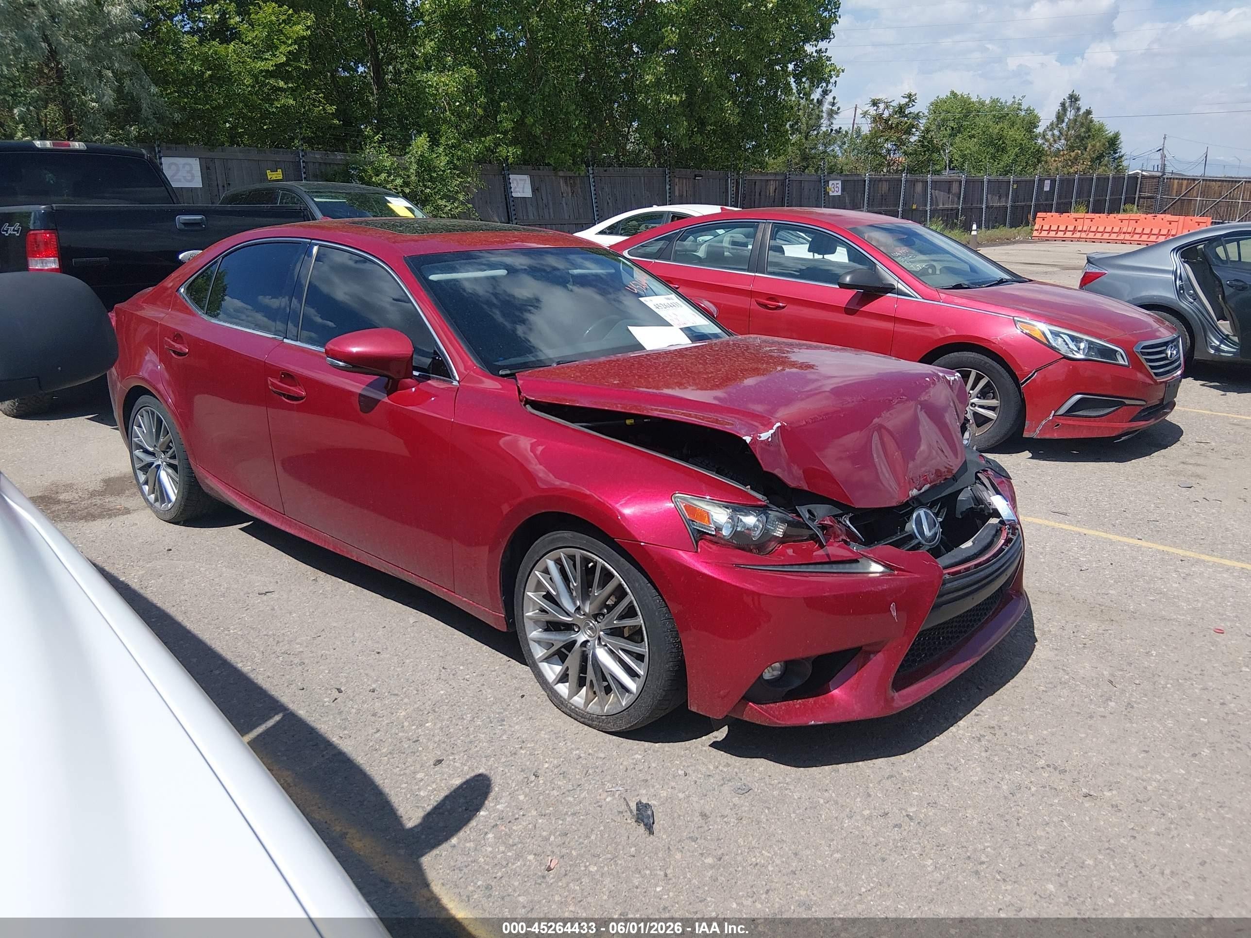2015 Lexus Is 250   Red vin: JTHCF1D20F5020711