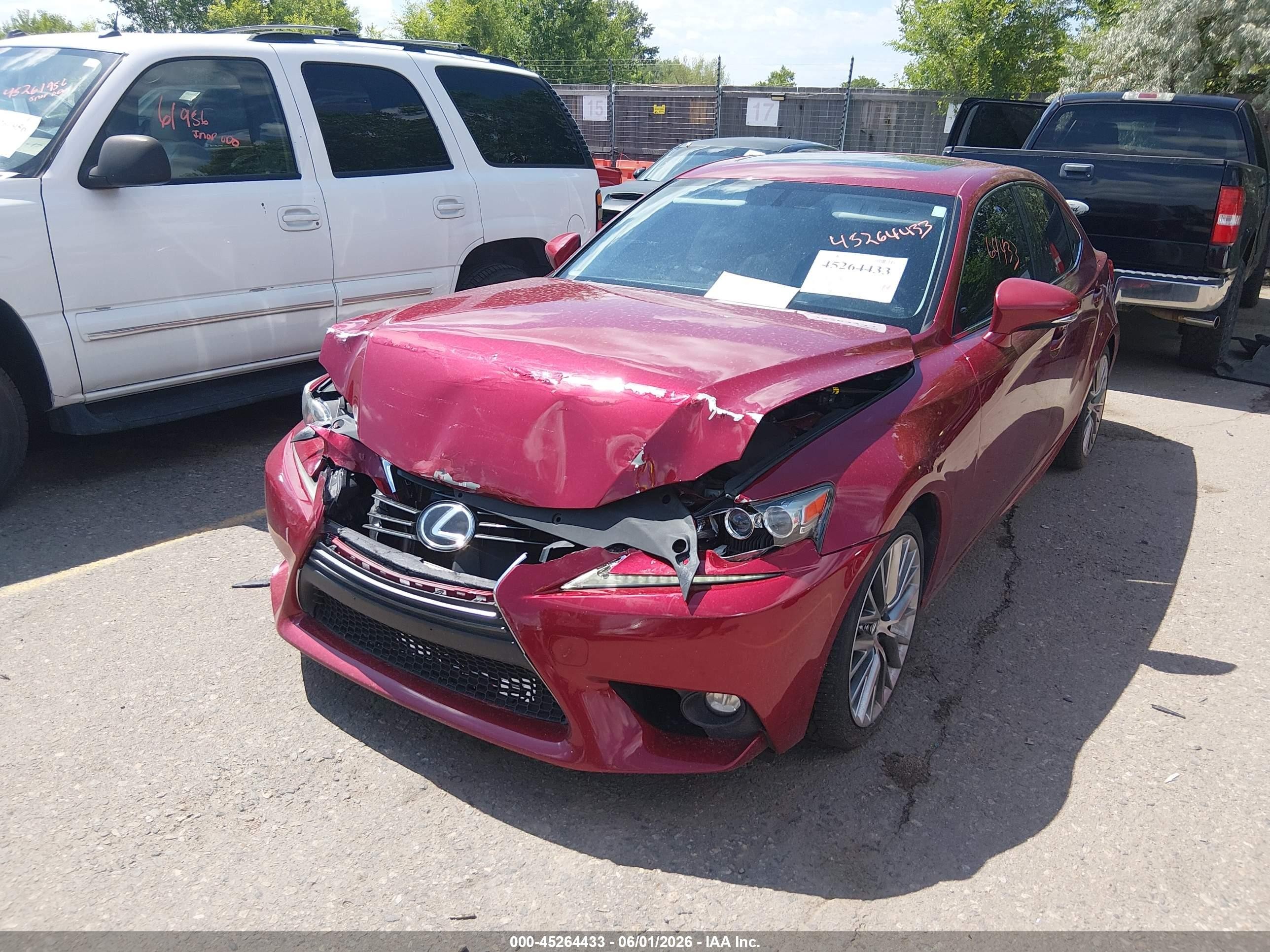2015 Lexus Is 250   Red vin: JTHCF1D20F5020711