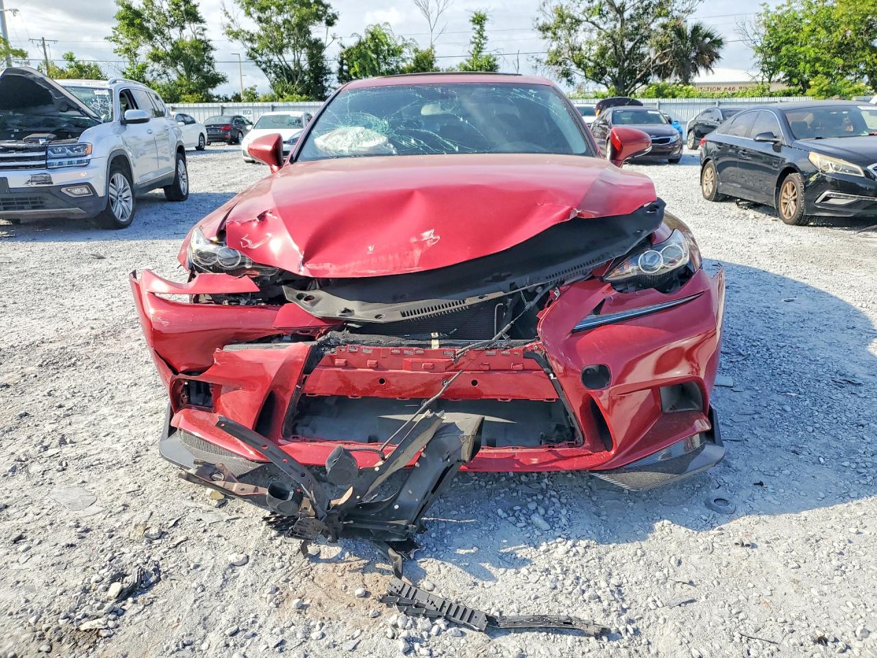 2014 Lexus Is 250 Red vin: JTHCF1D21E5007061