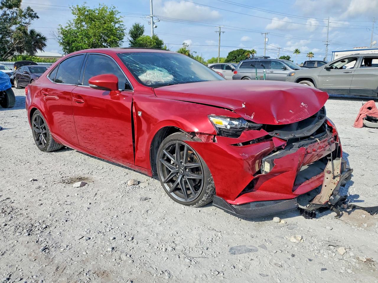2014 Lexus Is 250 Red vin: JTHCF1D21E5007061