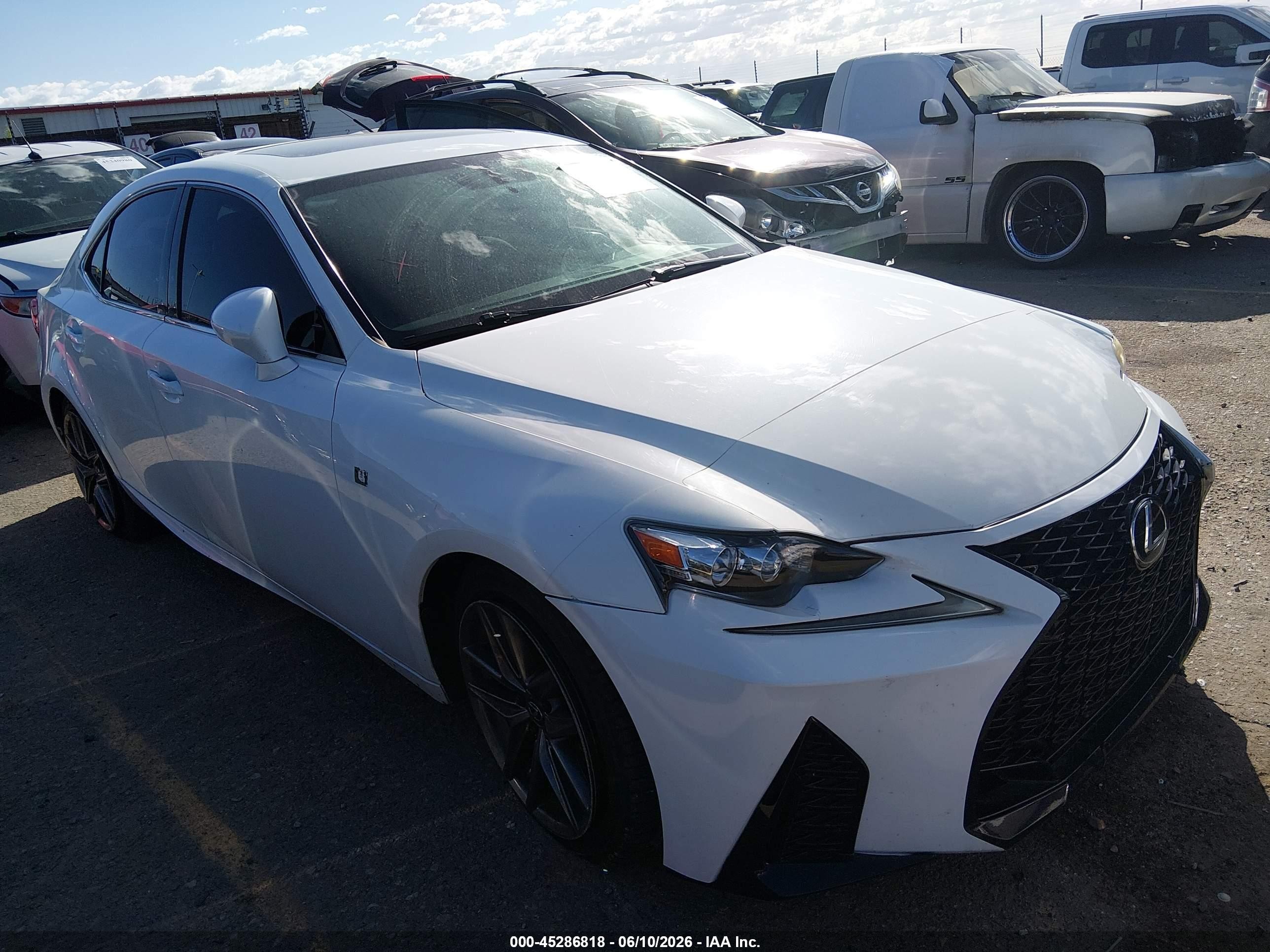 2014 Lexus Is 250   White vin: JTHCF1D21E5009585