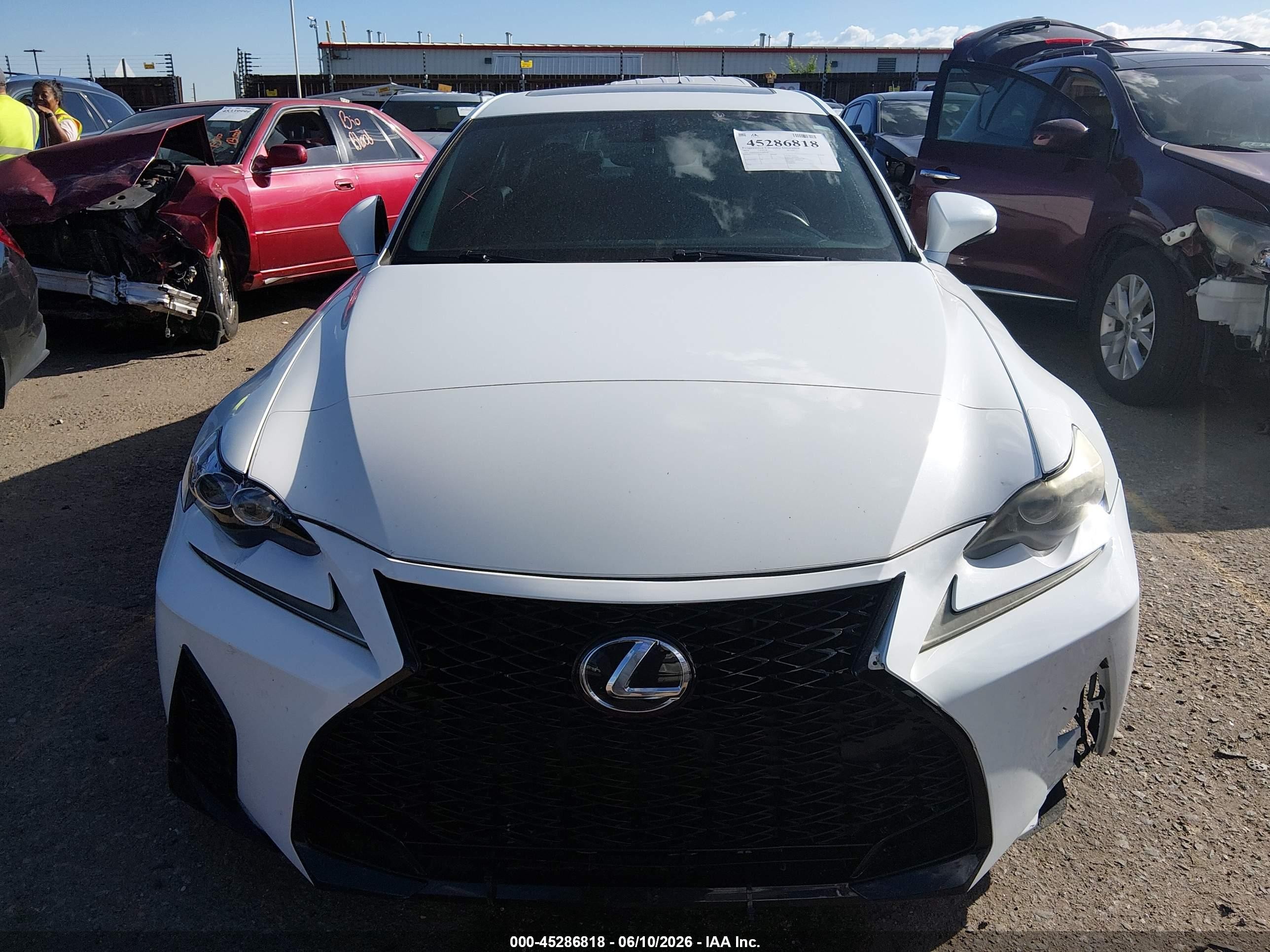 2014 Lexus Is 250   White vin: JTHCF1D21E5009585