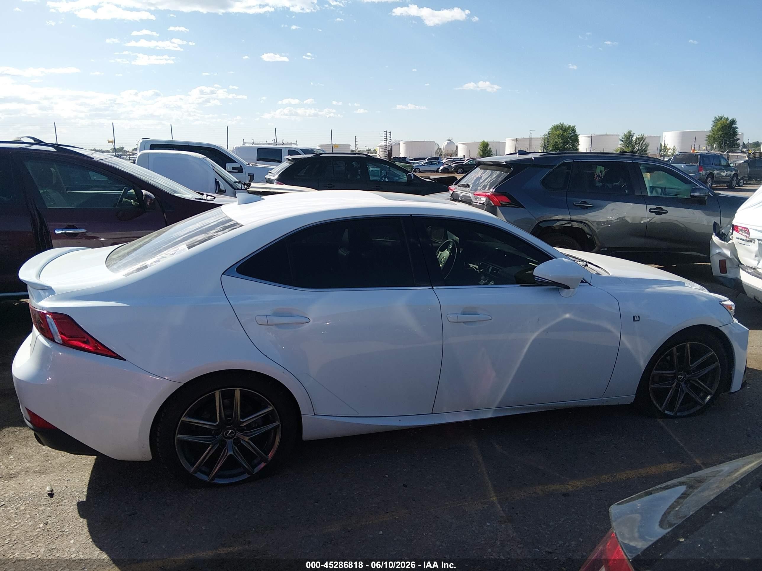 2014 Lexus Is 250   White vin: JTHCF1D21E5009585