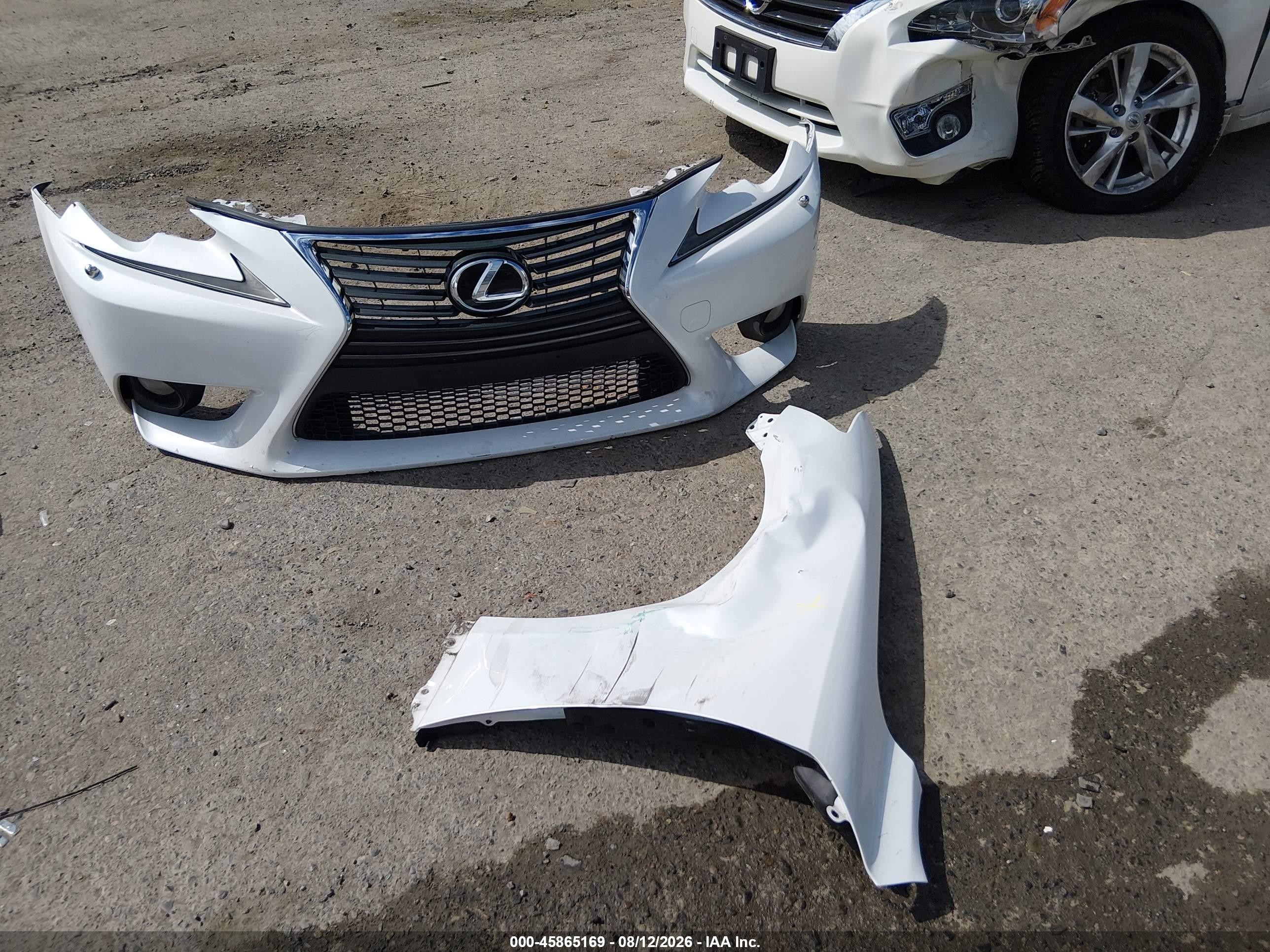 2014 Lexus Is 250 White vin: JTHCF1D21E5012499