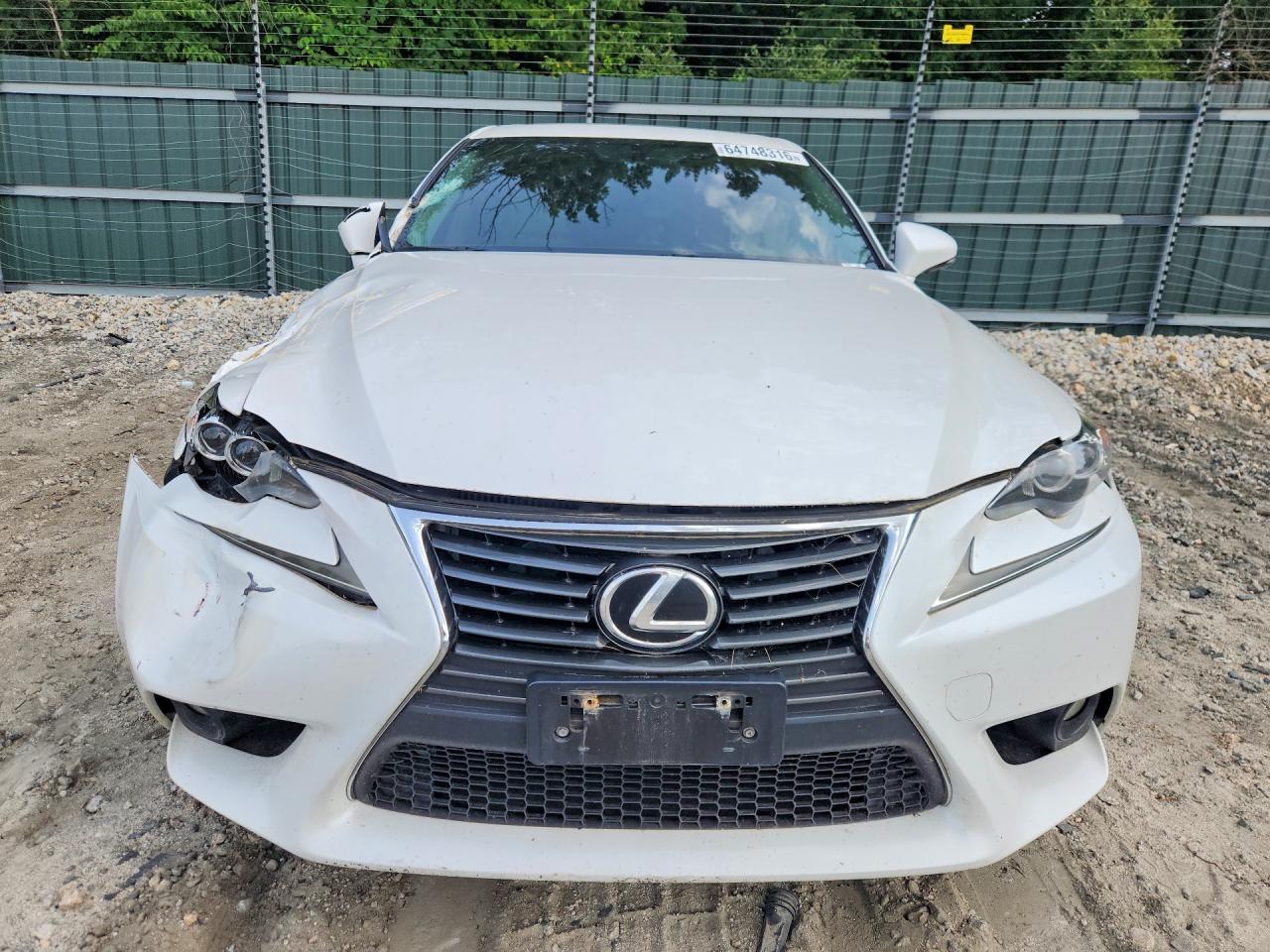 2014 Lexus Is 250 White vin: JTHCF1D21E5014740