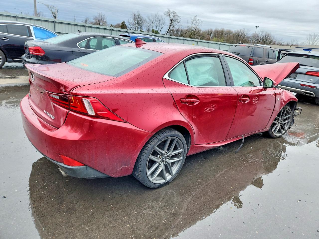 2015 Lexus Is 250 Base Red vin: JTHCF1D21F5016893