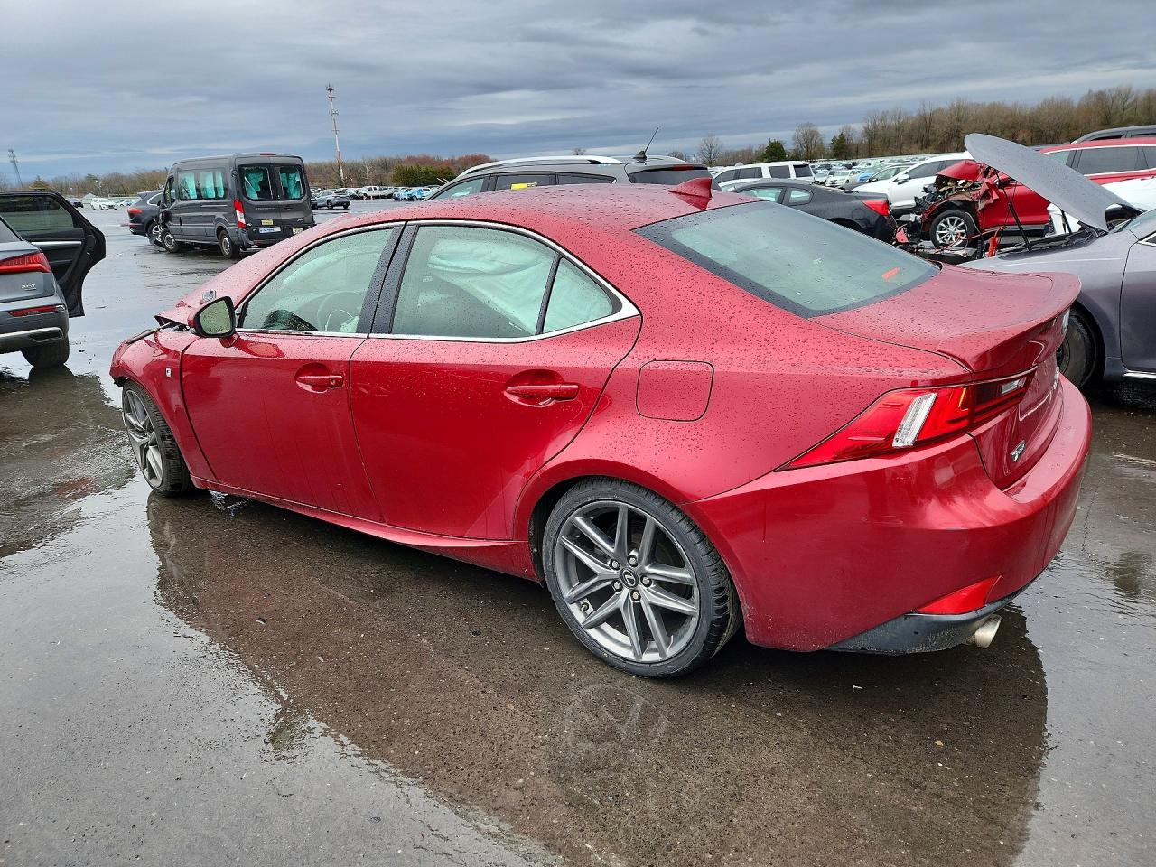 2015 Lexus Is 250 Base Red vin: JTHCF1D21F5016893