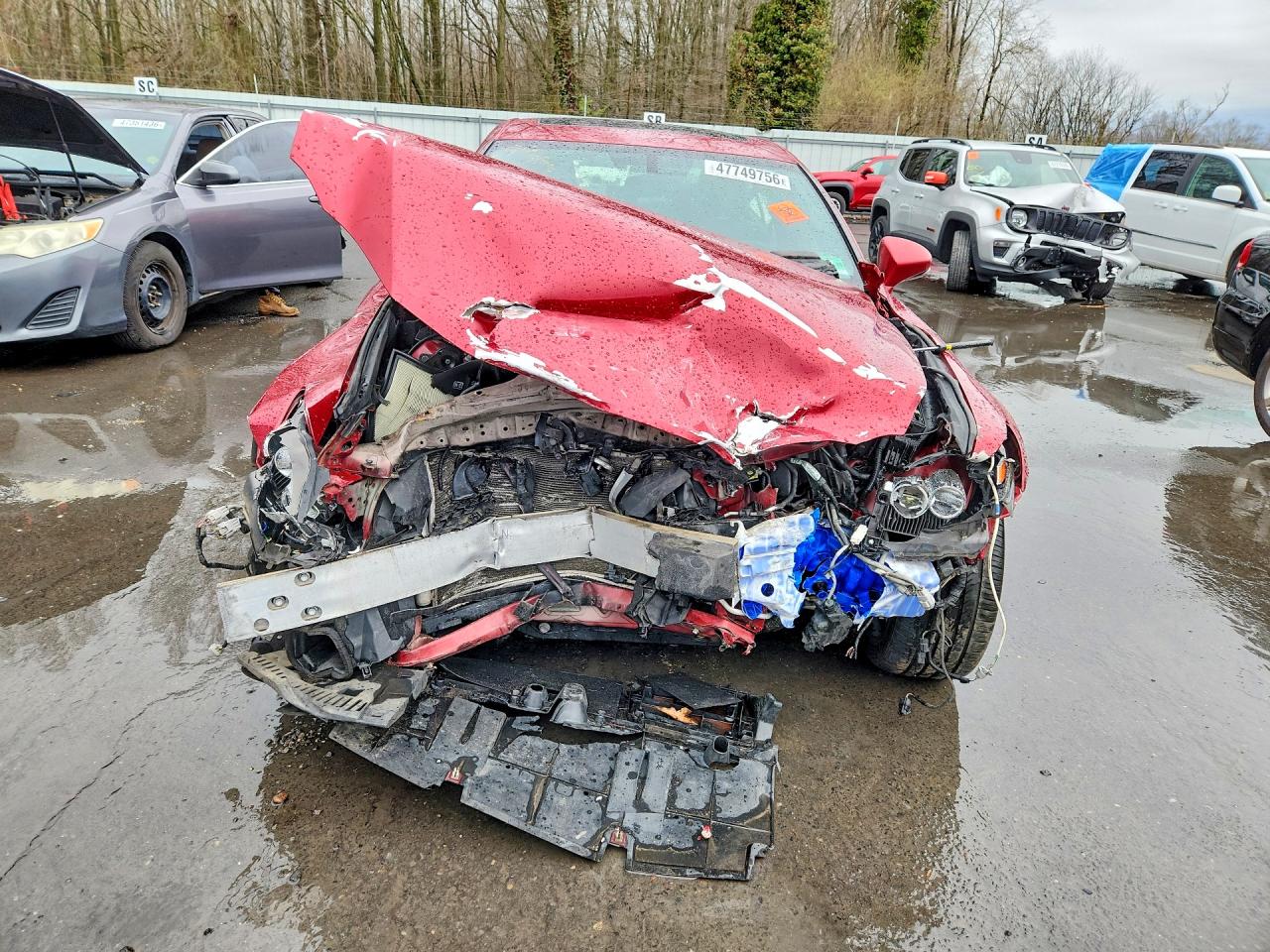 2015 Lexus Is 250 Base Red vin: JTHCF1D21F5016893