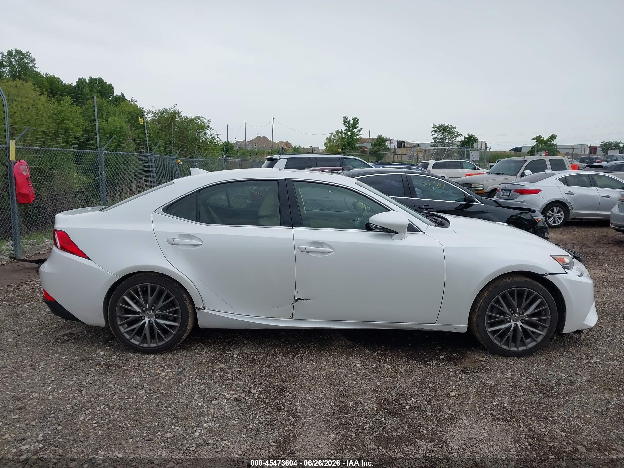 2014 Lexus Is 250   White vin: JTHCF1D22E5002239