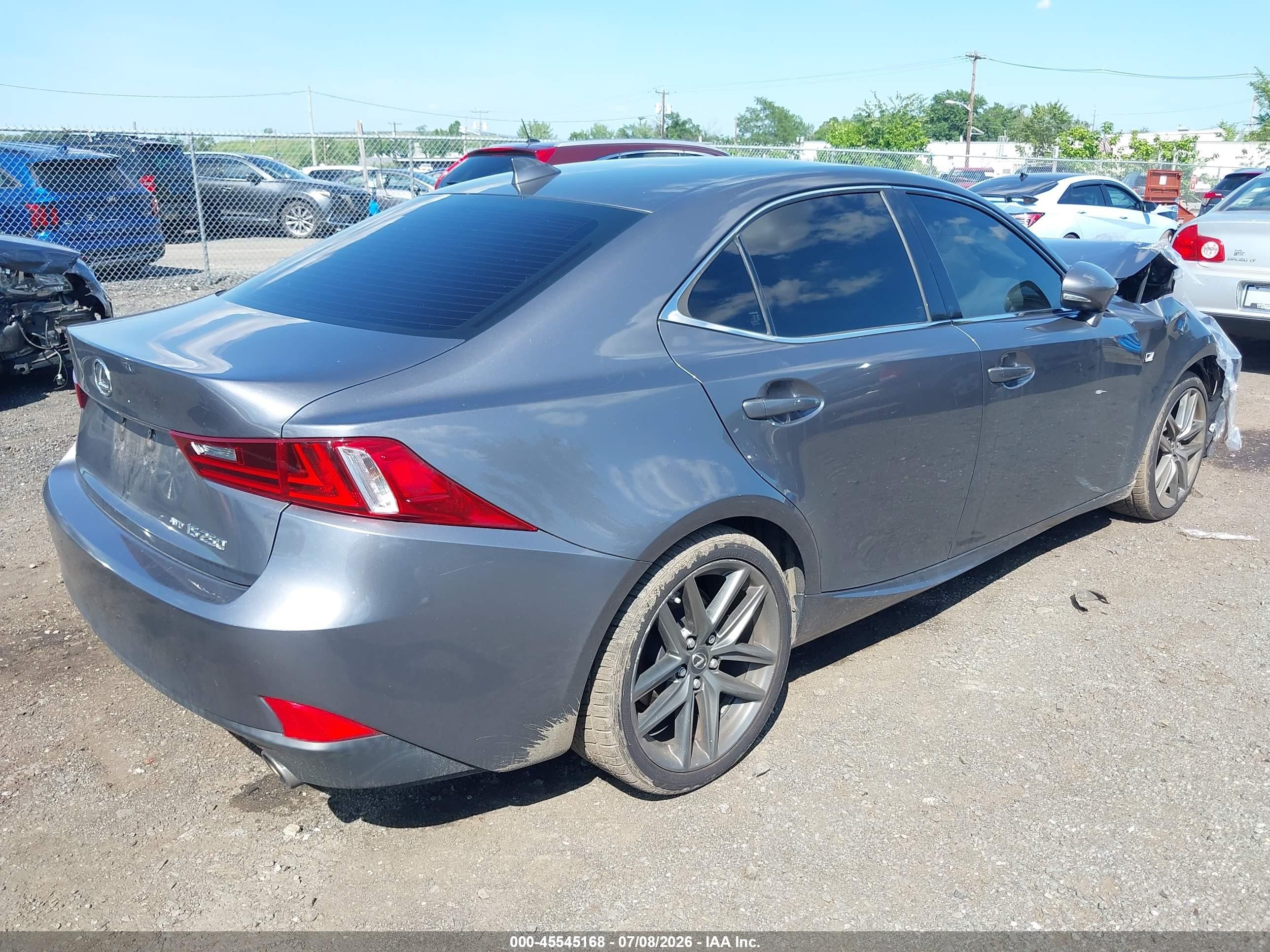 2014 Lexus Is 250   Gray vin: JTHCF1D22E5008171