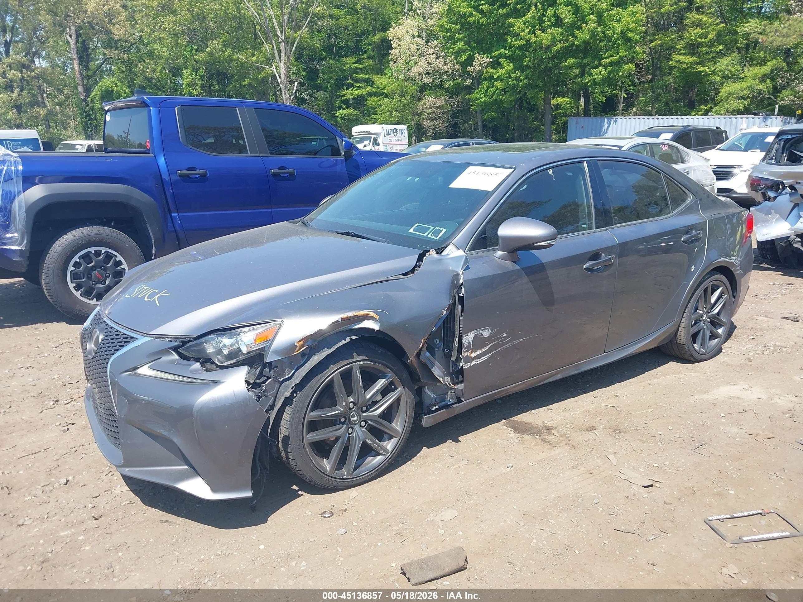 2014 Lexus Is 250   Gray vin: JTHCF1D22E5013404
