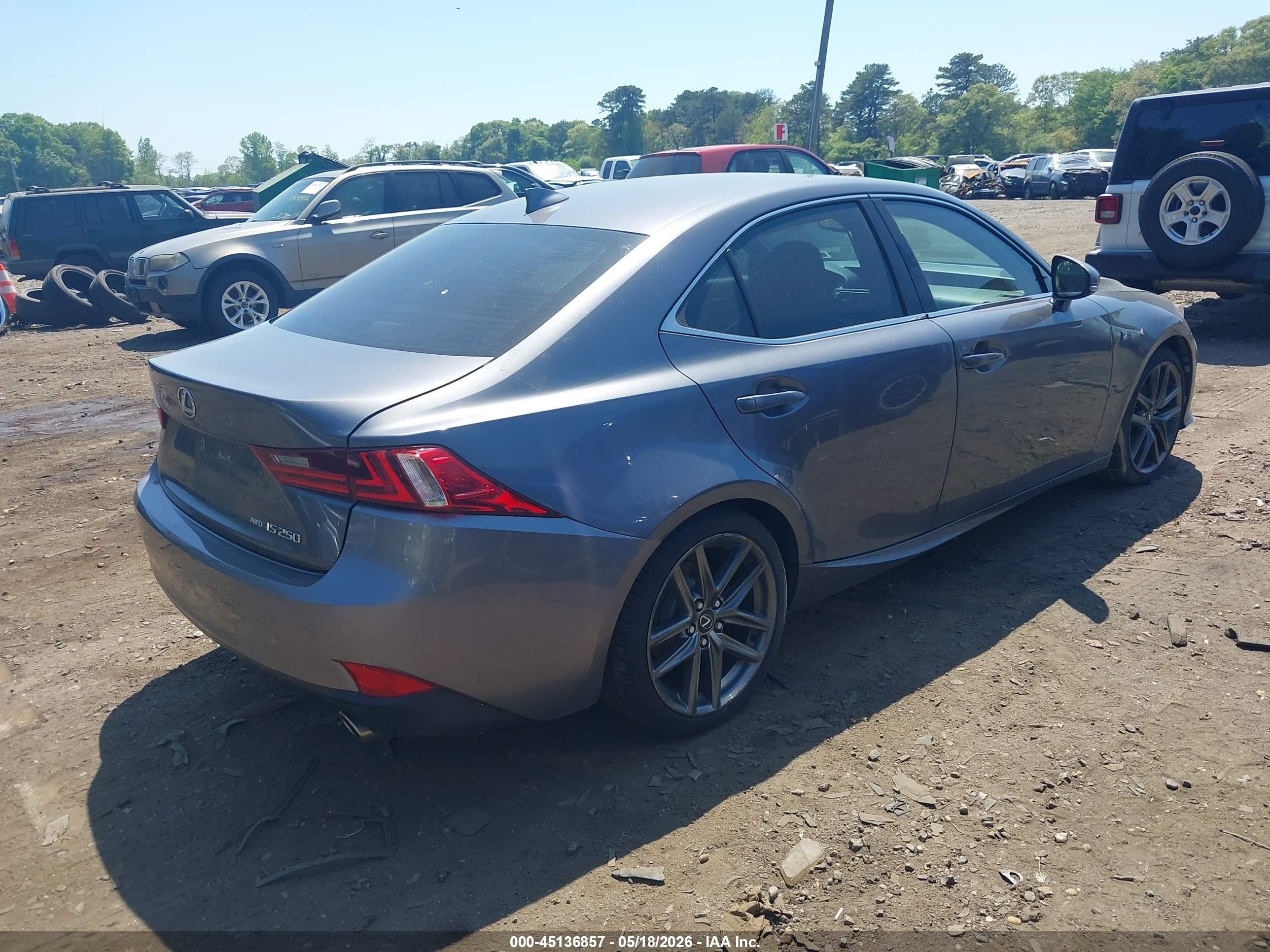 2014 Lexus Is 250   Gray vin: JTHCF1D22E5013404