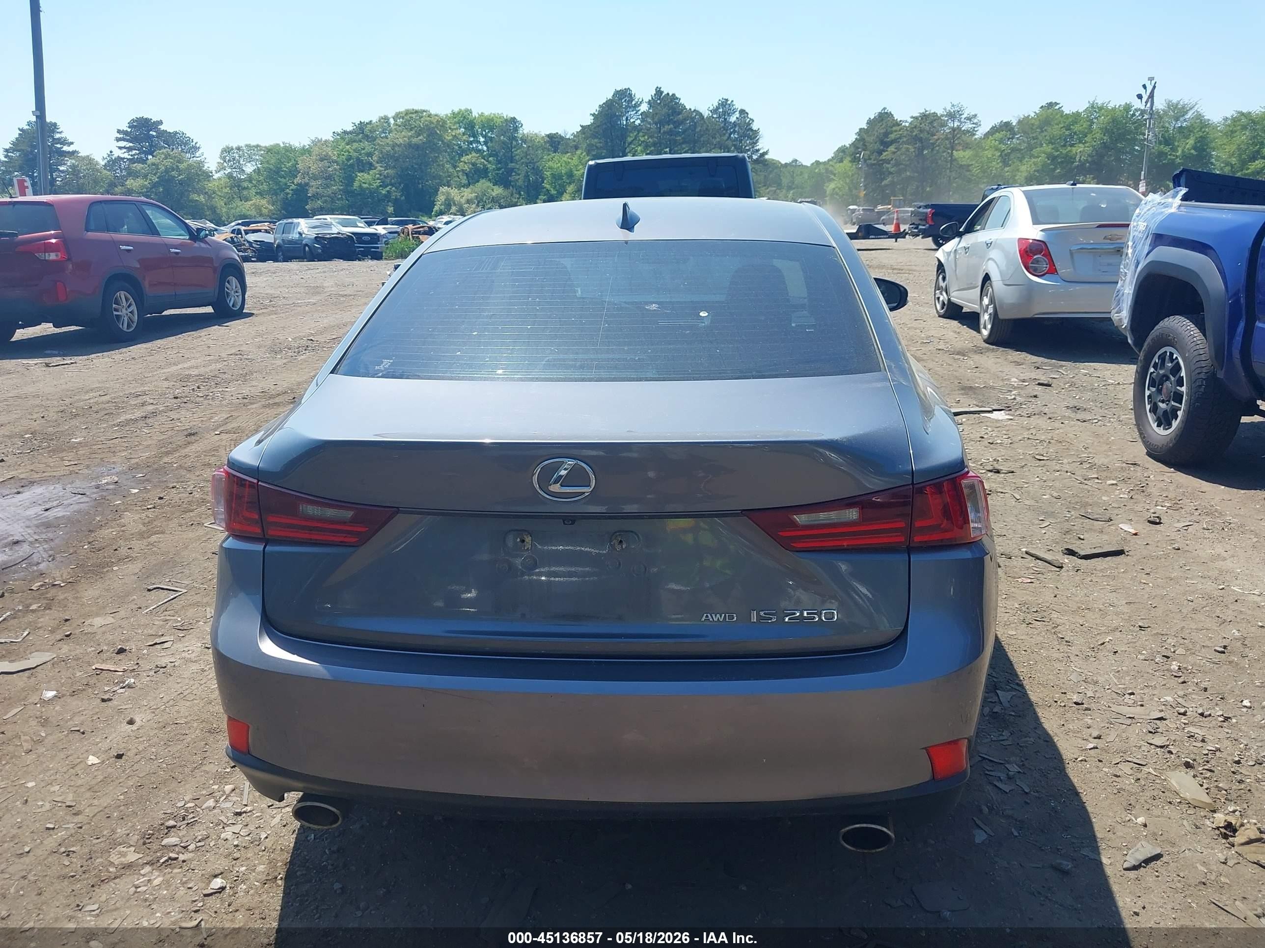 2014 Lexus Is 250   Gray vin: JTHCF1D22E5013404