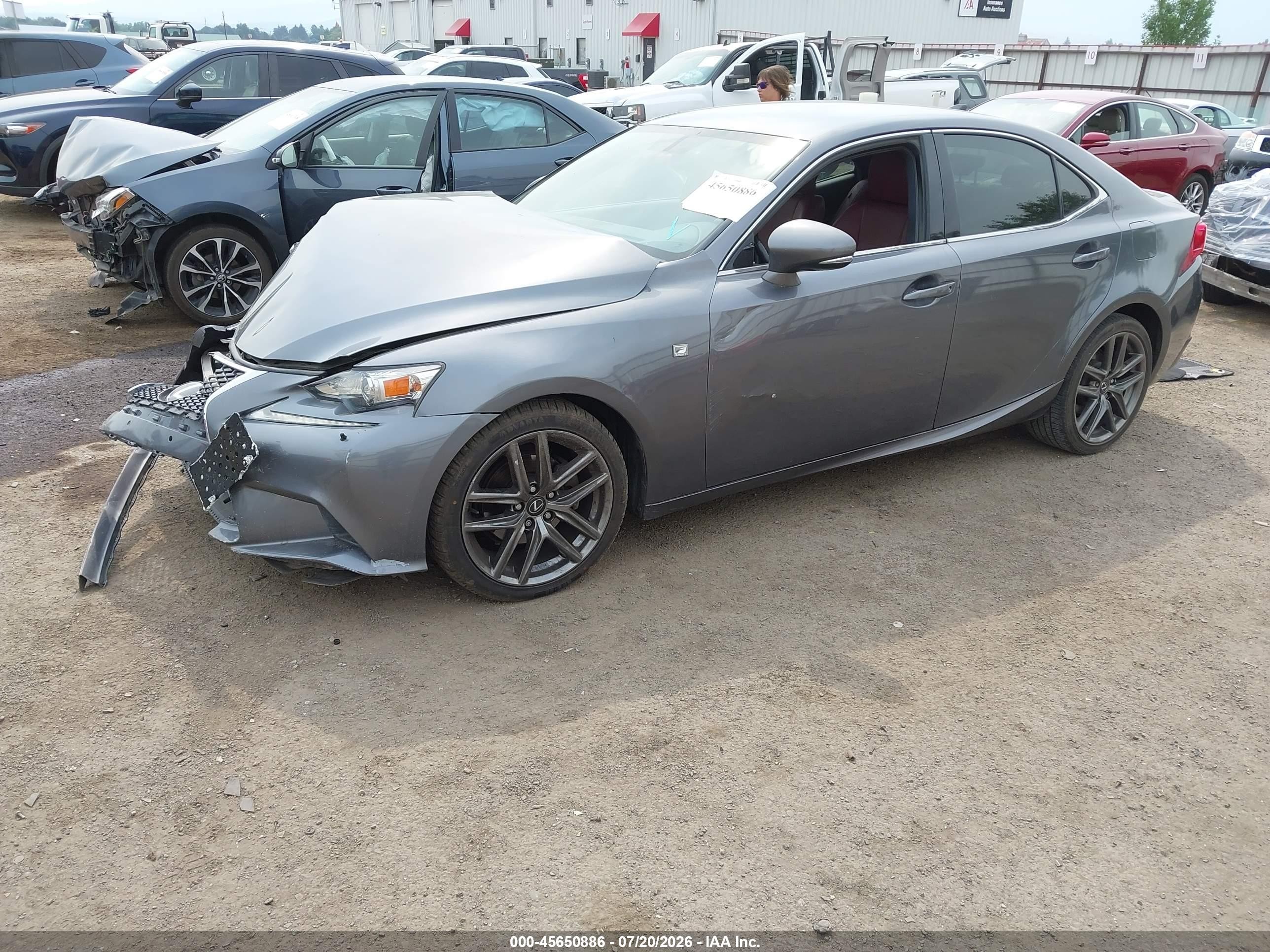 2015 Lexus Is 250 Gray vin: JTHCF1D22F5020872