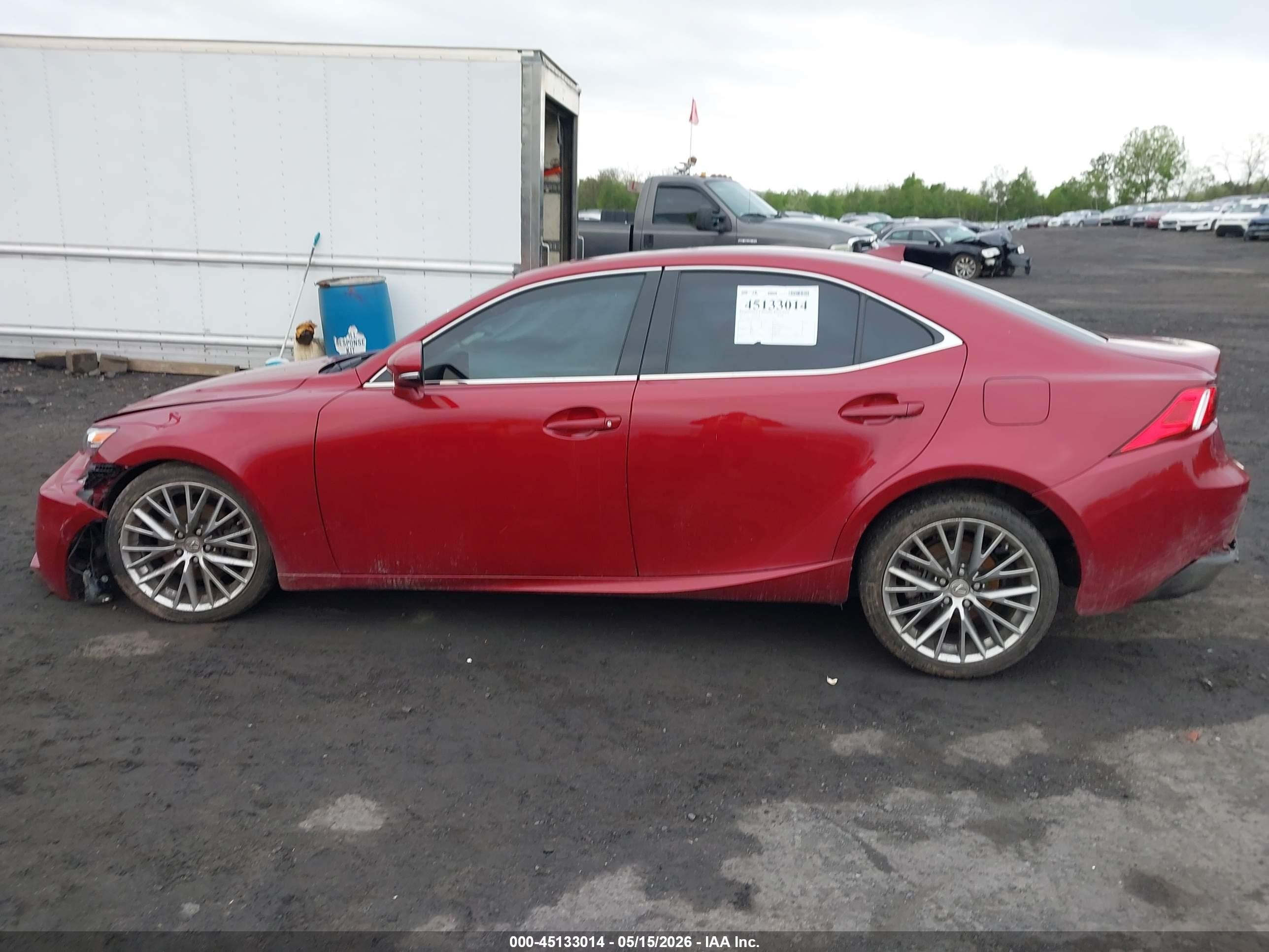 2015 Lexus Is 250 Red vin: JTHCF1D22F5023822