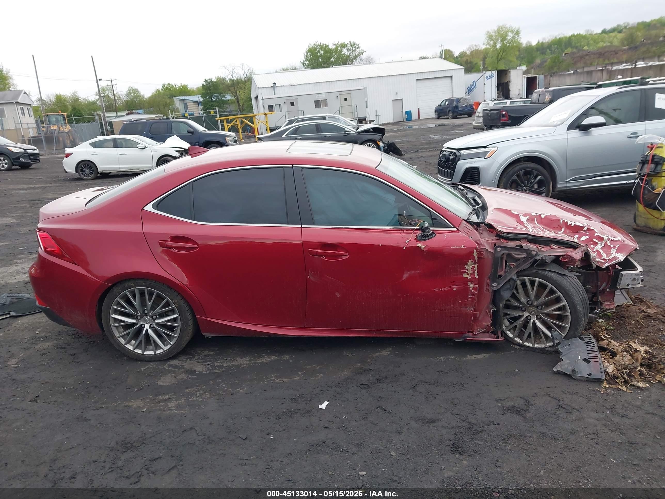 2015 Lexus Is 250 Red vin: JTHCF1D22F5023822