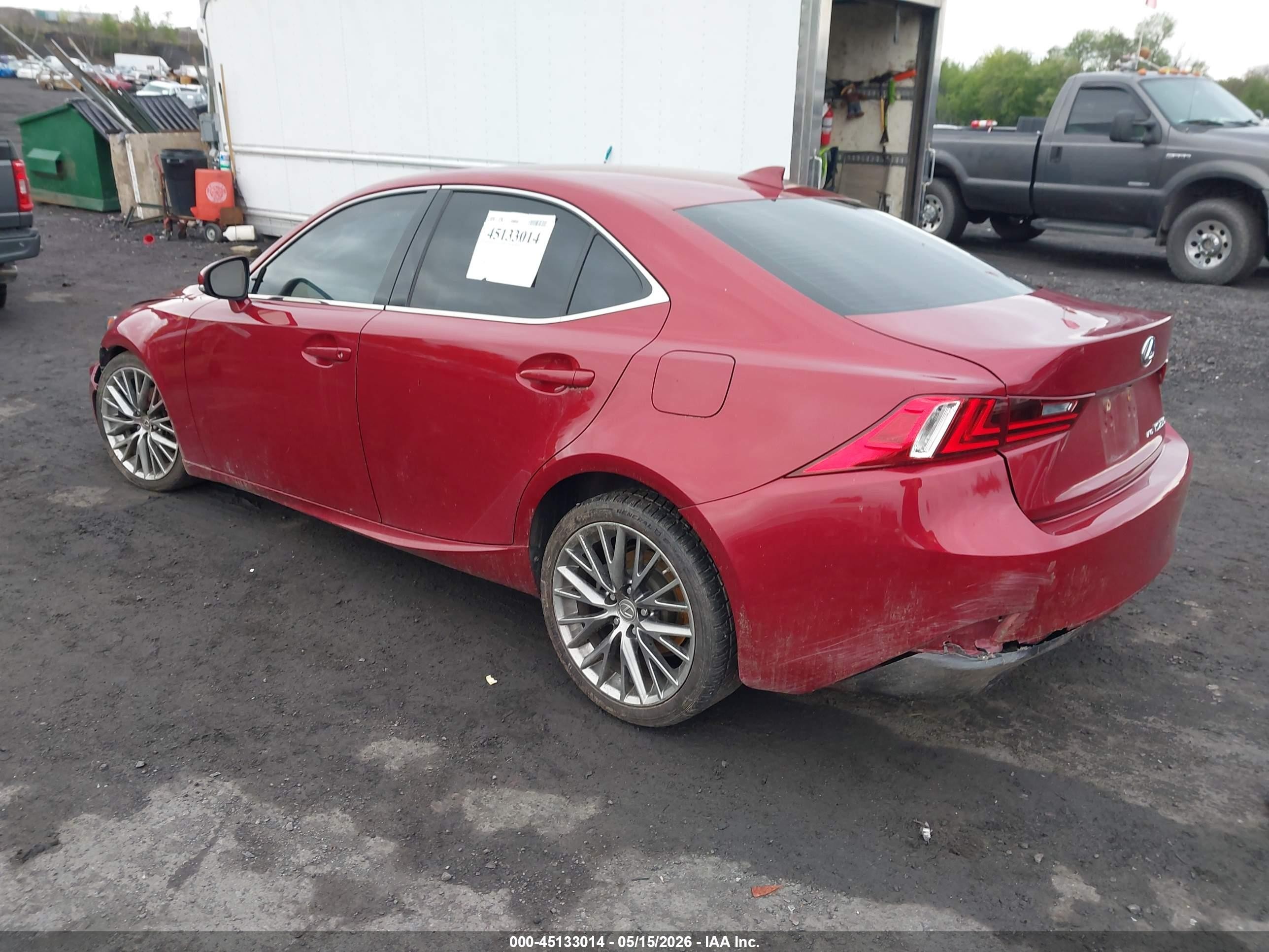 2015 Lexus Is 250 Red vin: JTHCF1D22F5023822