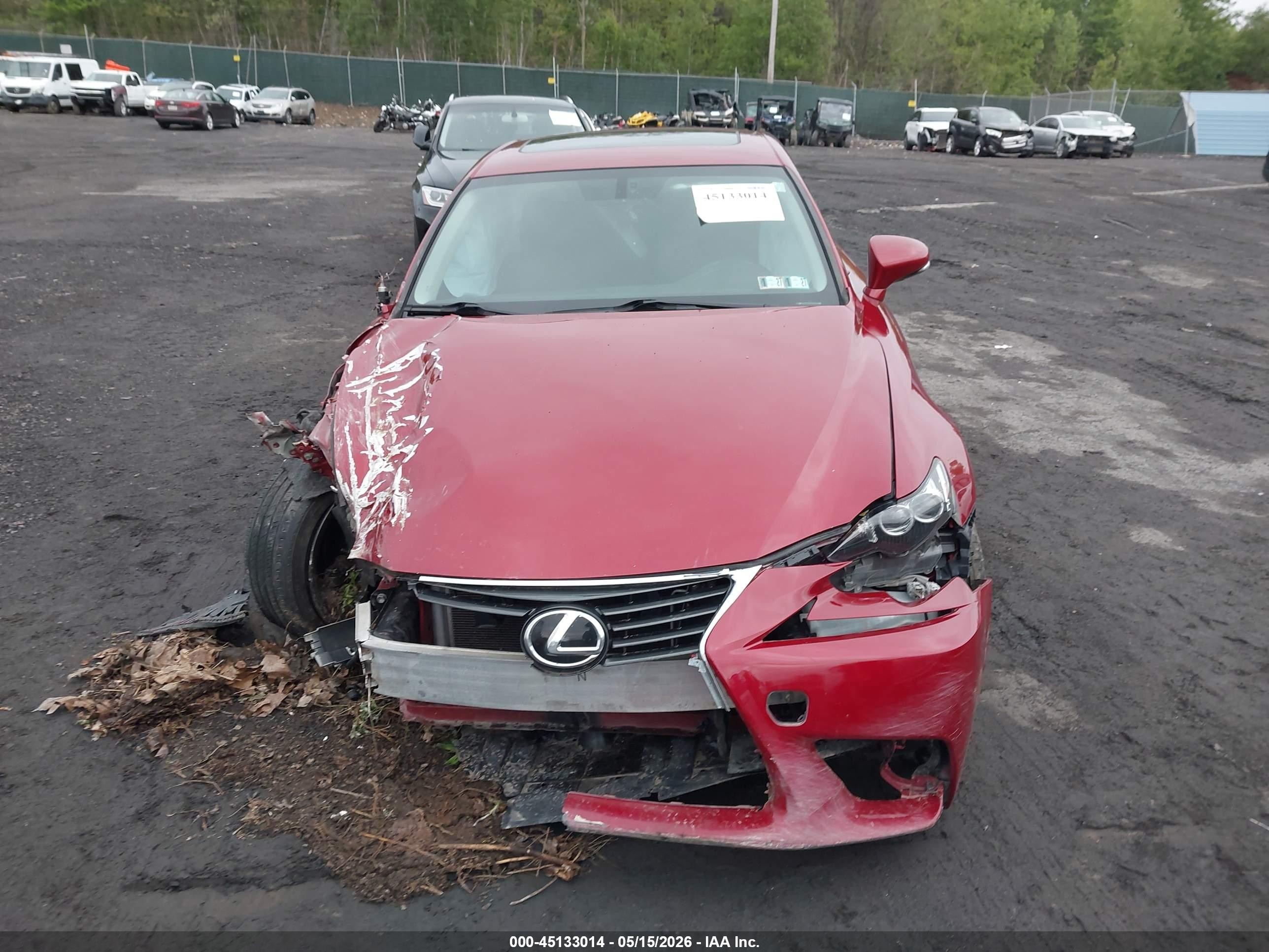 2015 Lexus Is 250 Red vin: JTHCF1D22F5023822