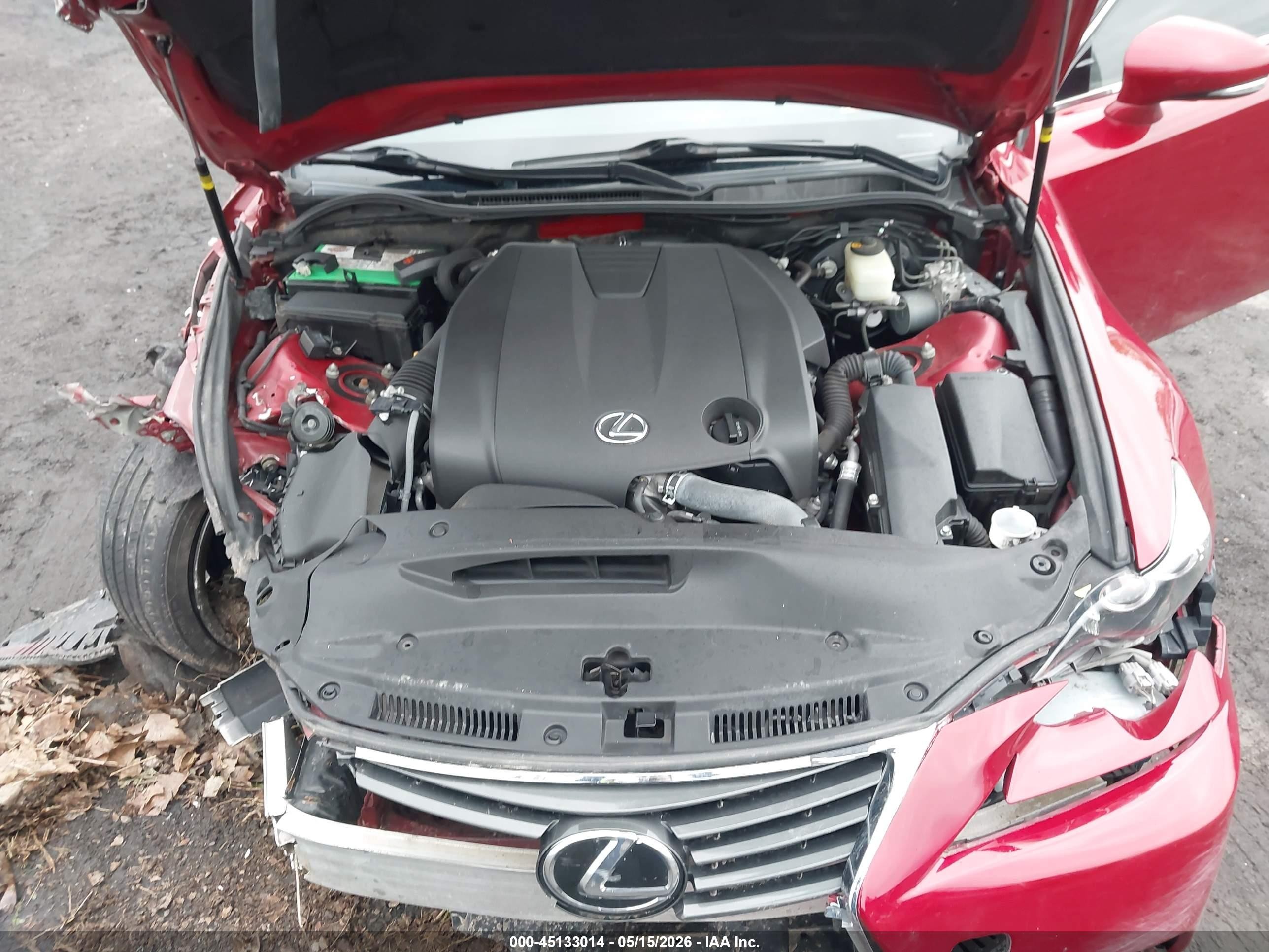 2015 Lexus Is 250 Red vin: JTHCF1D22F5023822