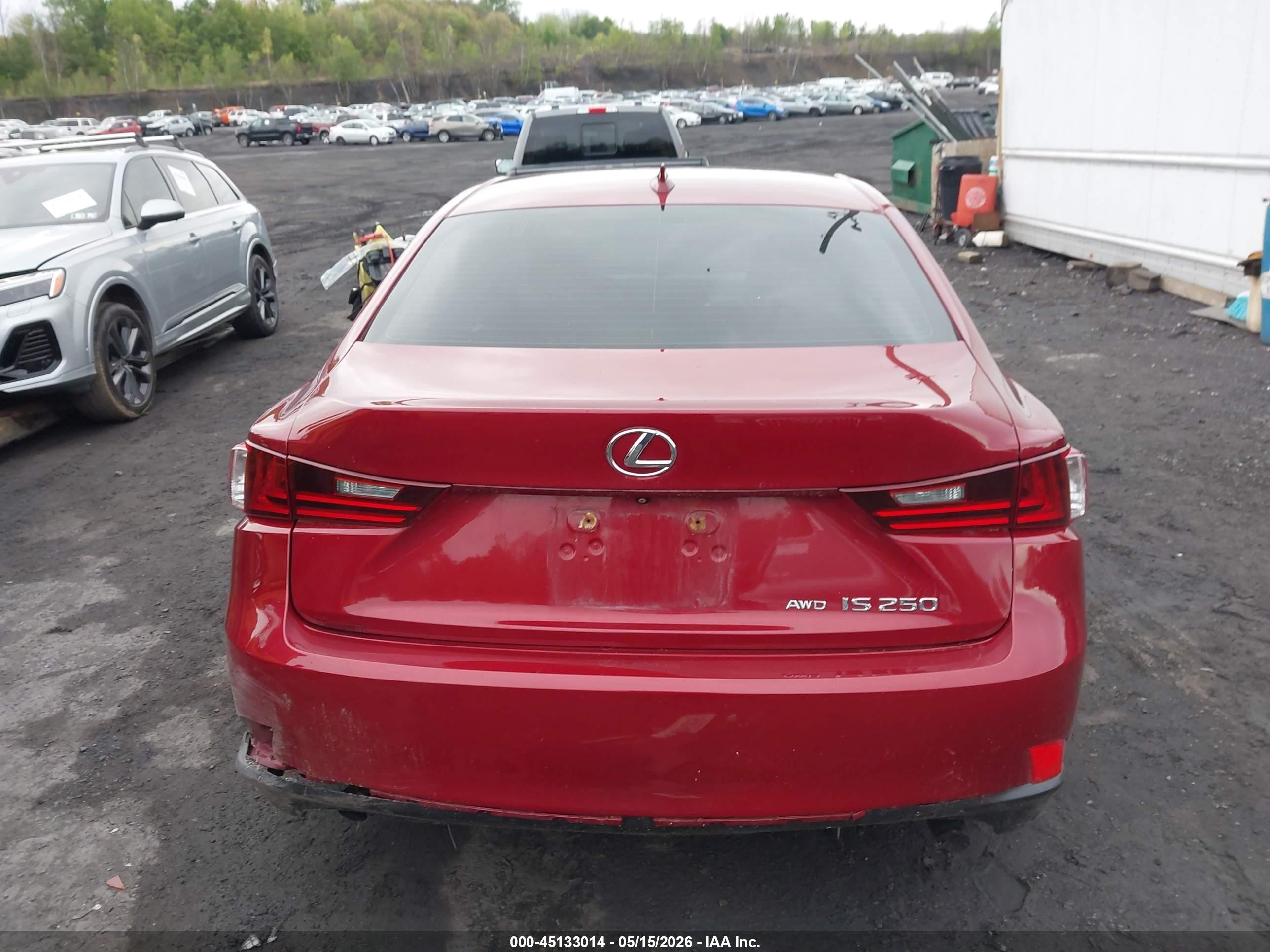 2015 Lexus Is 250 Red vin: JTHCF1D22F5023822