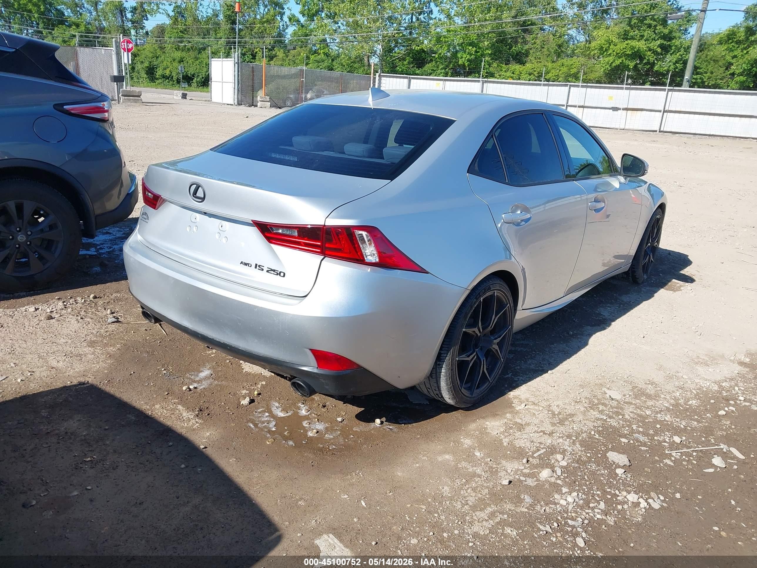 2014 Lexus Is 250 Silver vin: JTHCF1D23E5003304