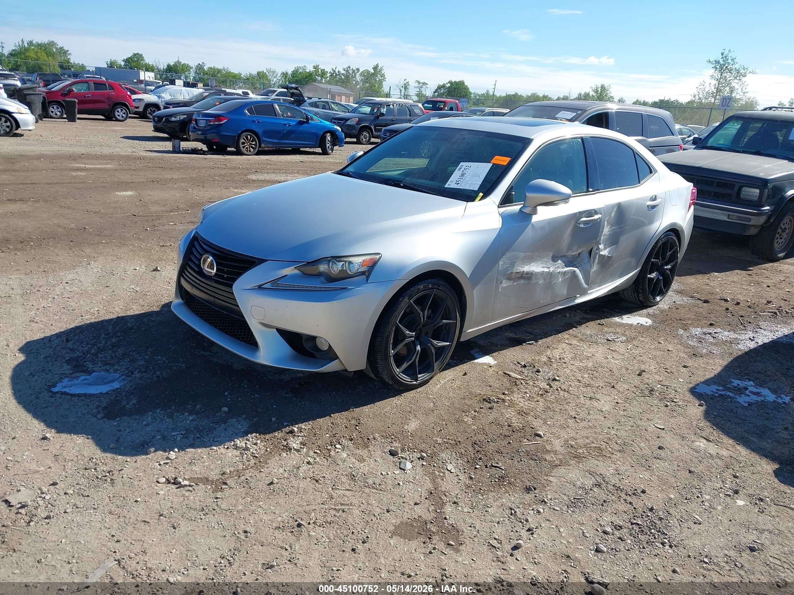2014 Lexus Is 250 Silver vin: JTHCF1D23E5003304