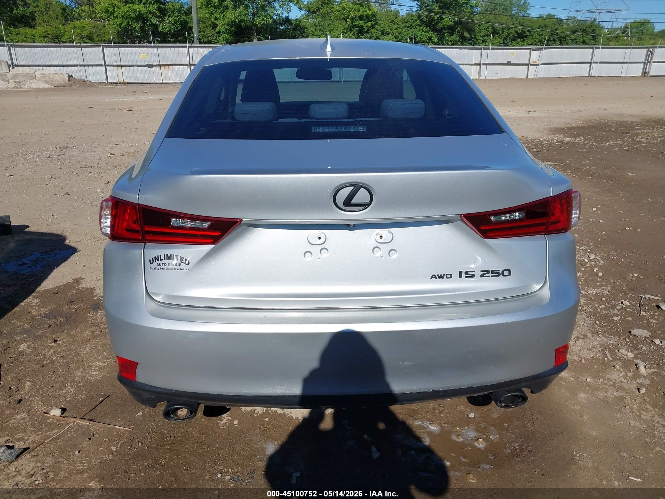 2014 Lexus Is 250 Silver vin: JTHCF1D23E5003304