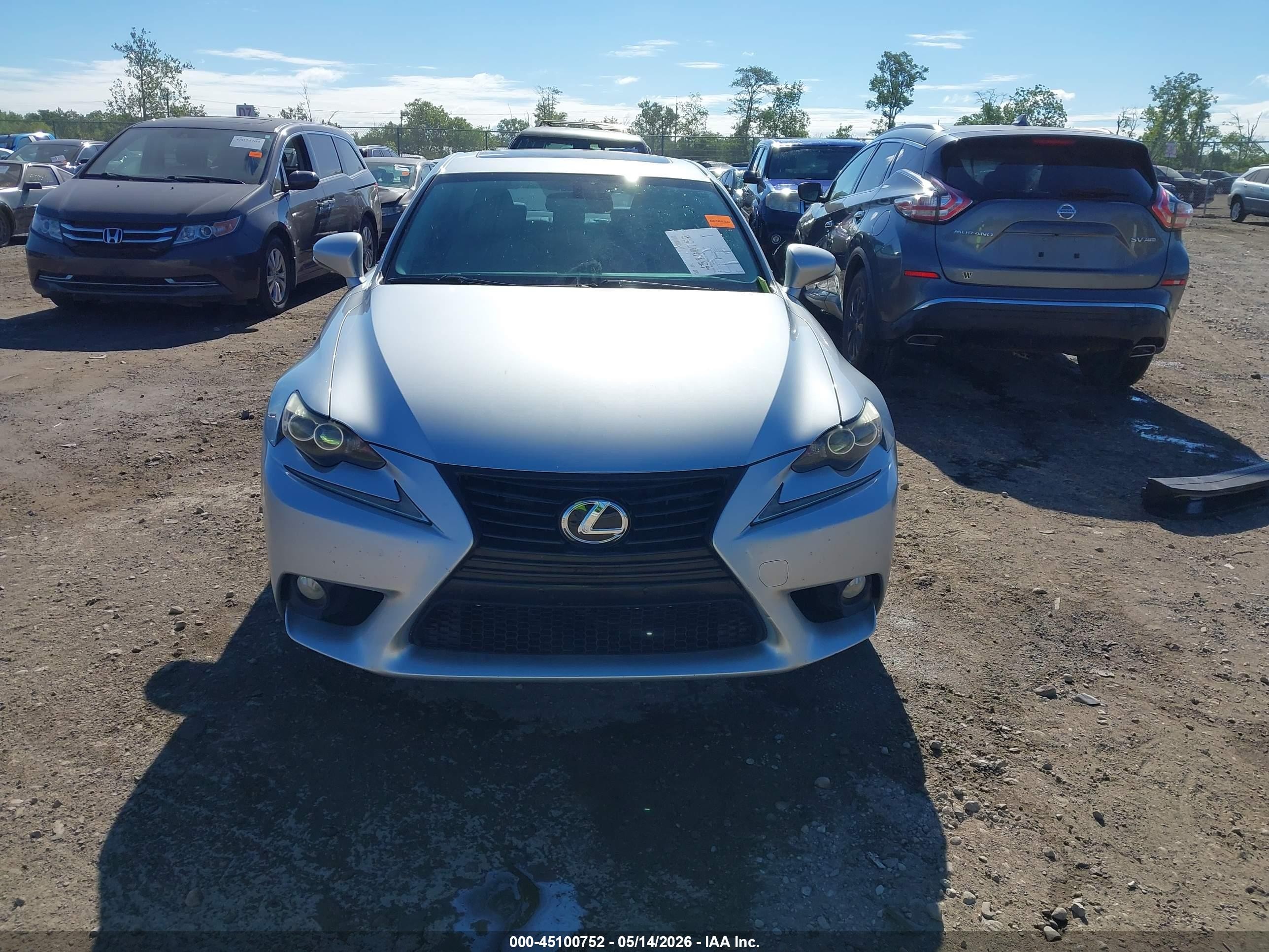 2014 Lexus Is 250 Silver vin: JTHCF1D23E5003304