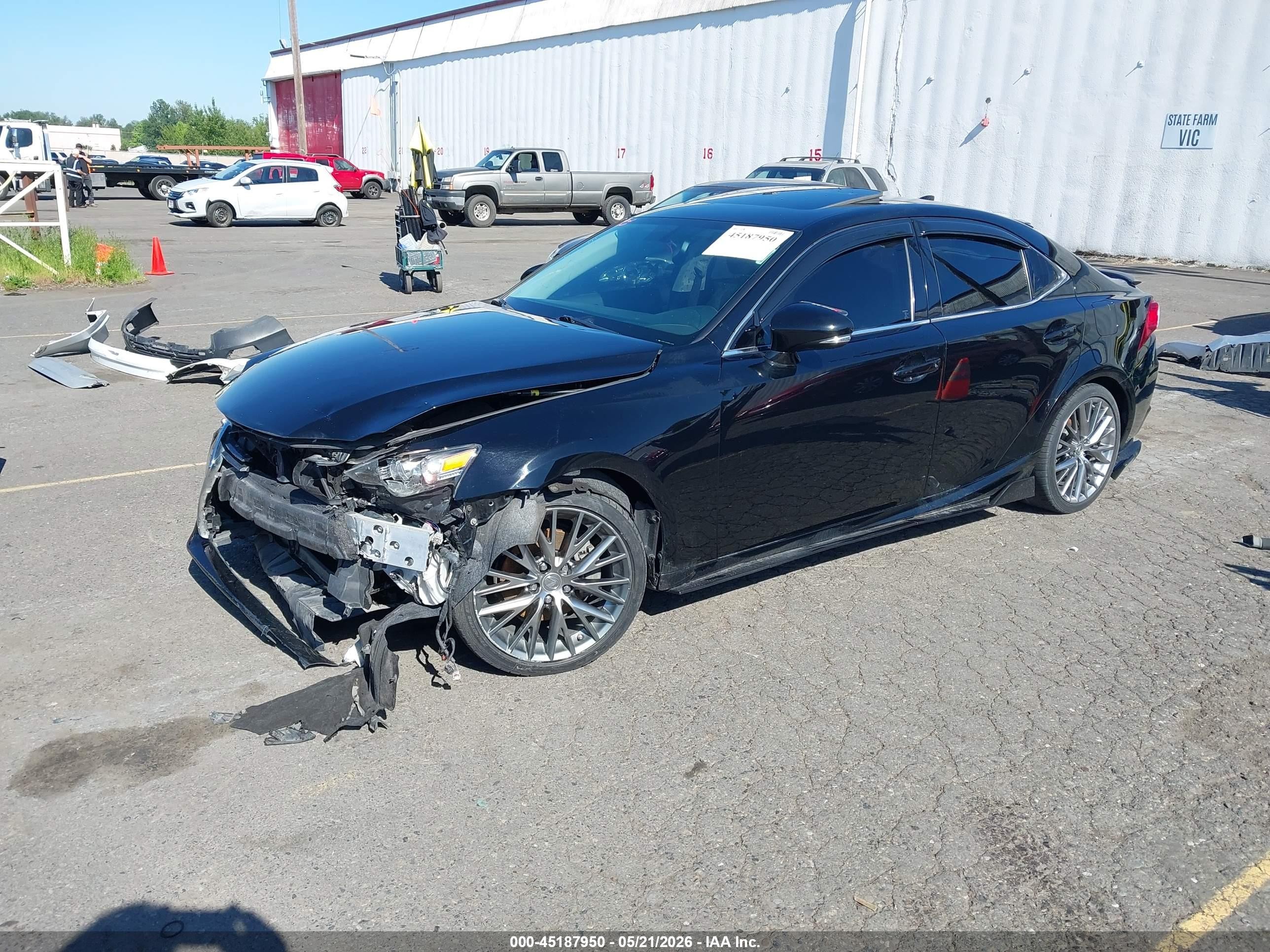 2014 Lexus Is 250   Black vin: JTHCF1D23E5011578