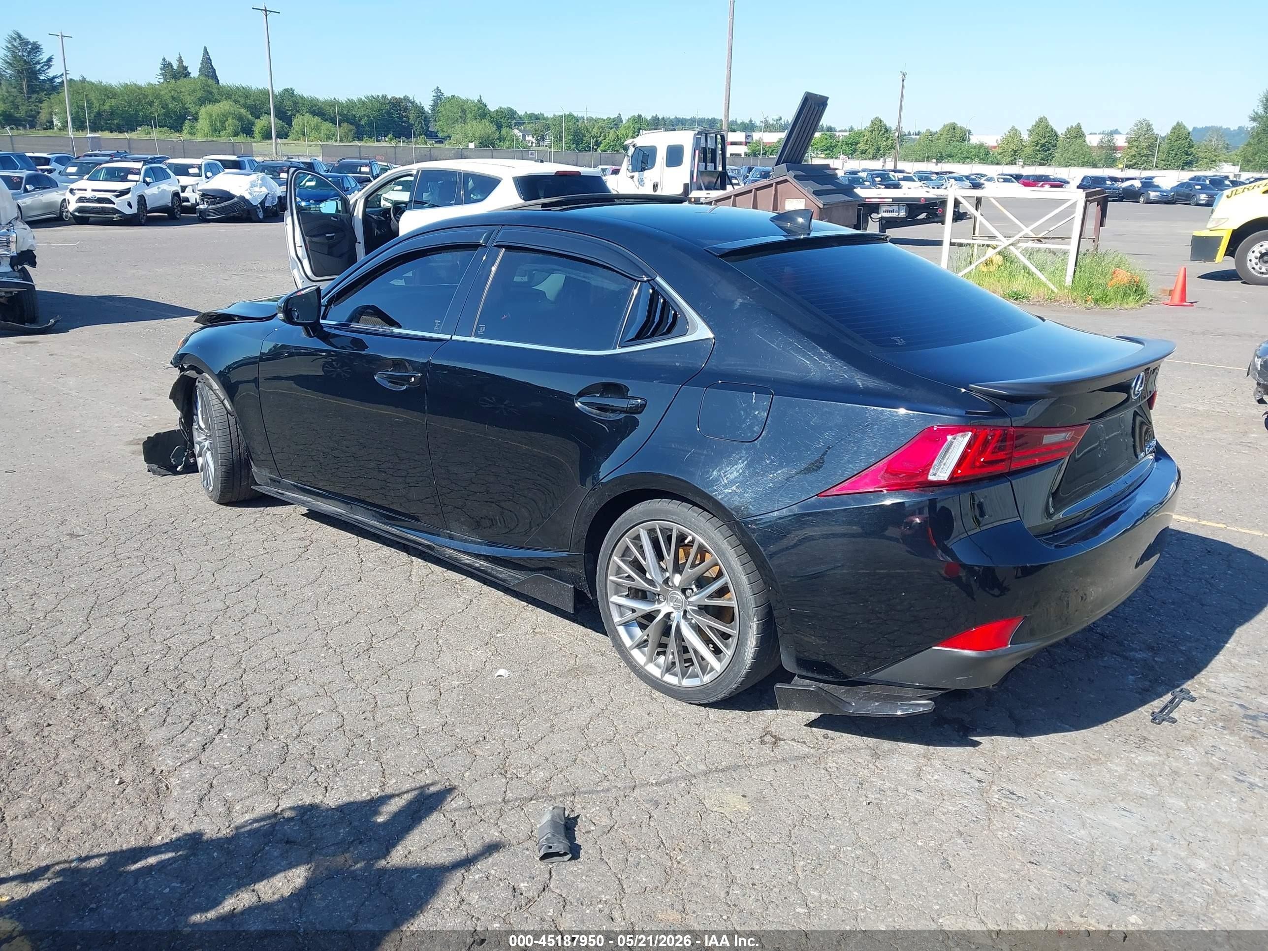 2014 Lexus Is 250   Black vin: JTHCF1D23E5011578