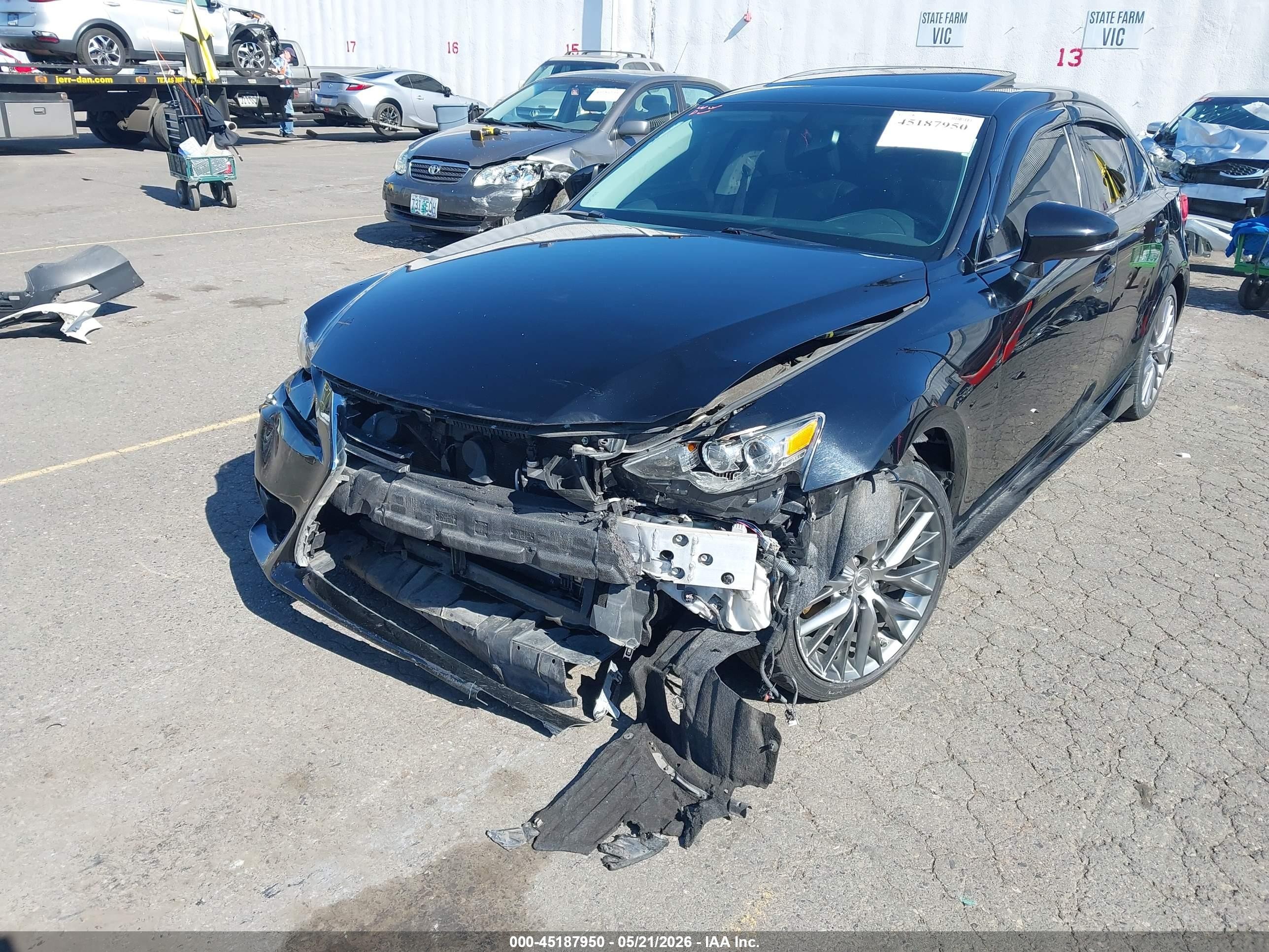 2014 Lexus Is 250   Black vin: JTHCF1D23E5011578