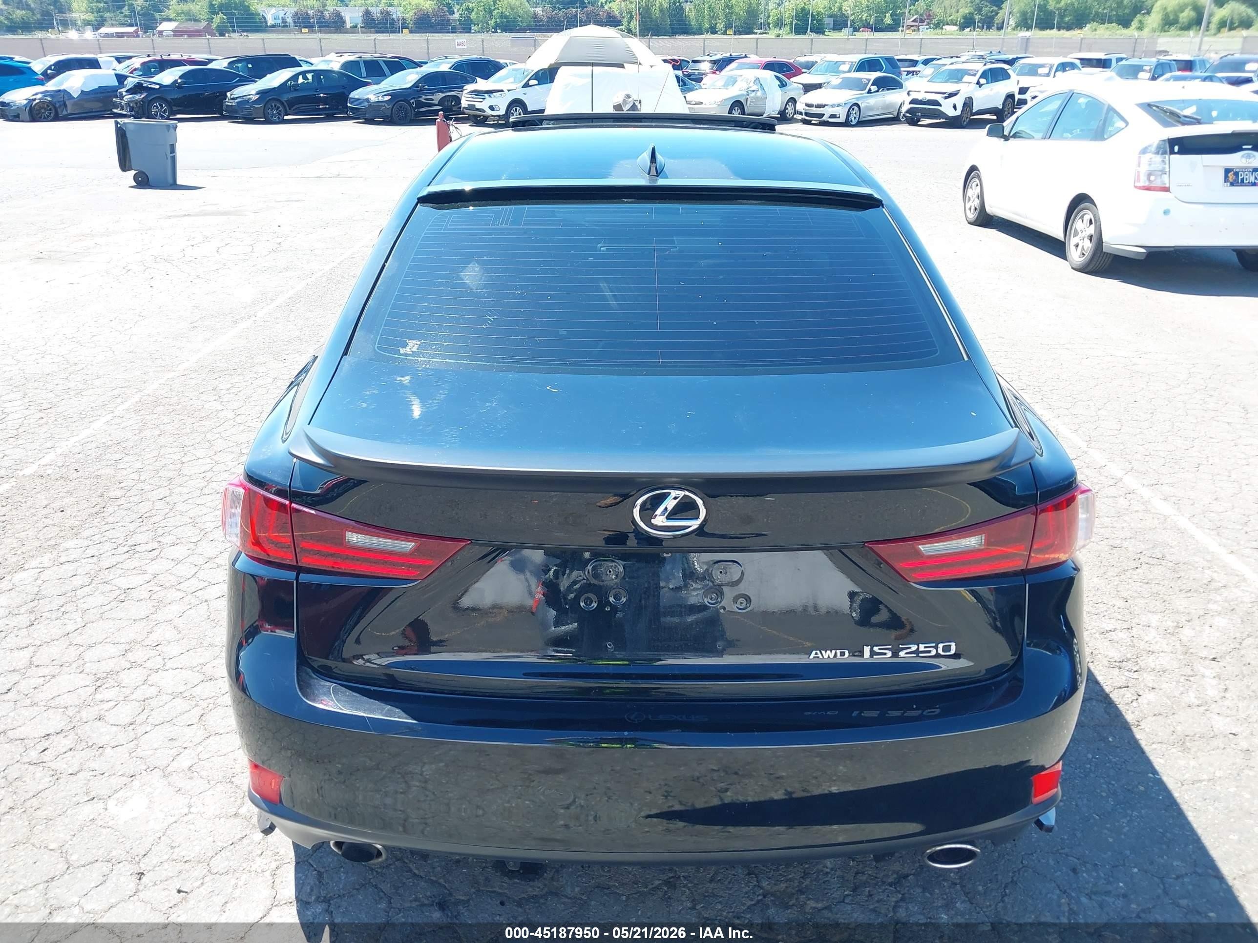 2014 Lexus Is 250   Black vin: JTHCF1D23E5011578