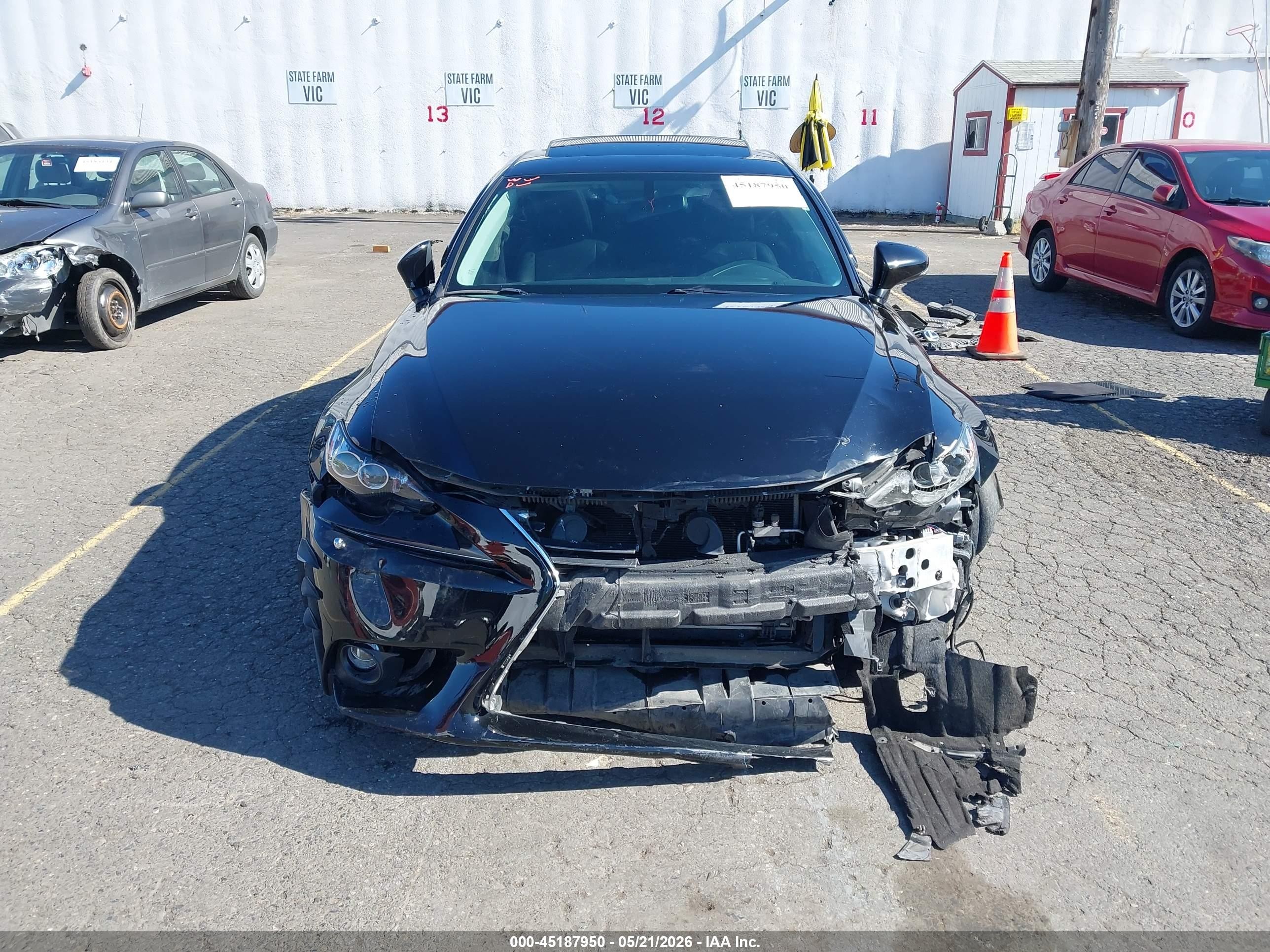 2014 Lexus Is 250   Black vin: JTHCF1D23E5011578