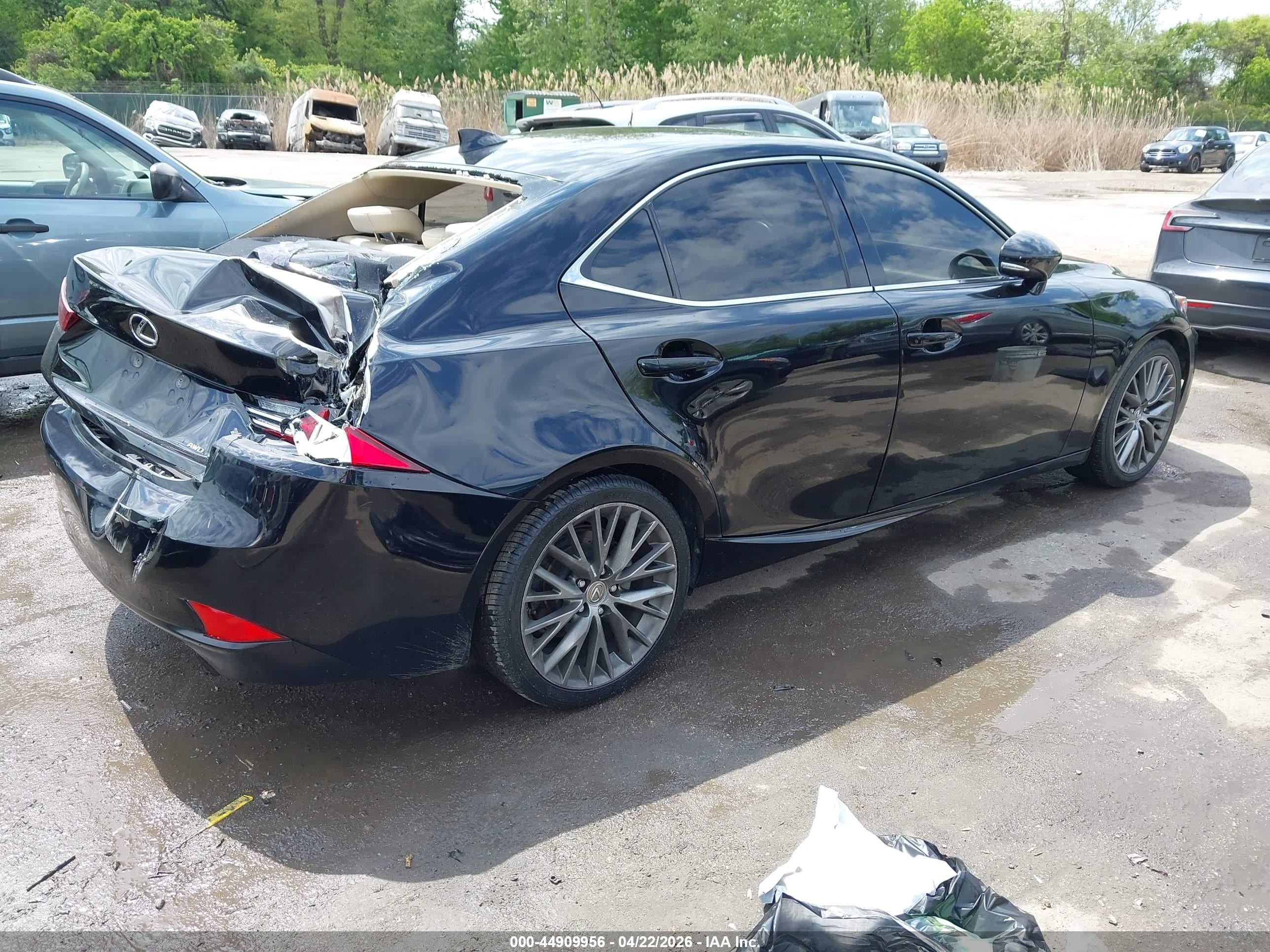 2015 Lexus Is 250   Black vin: JTHCF1D23F5019441