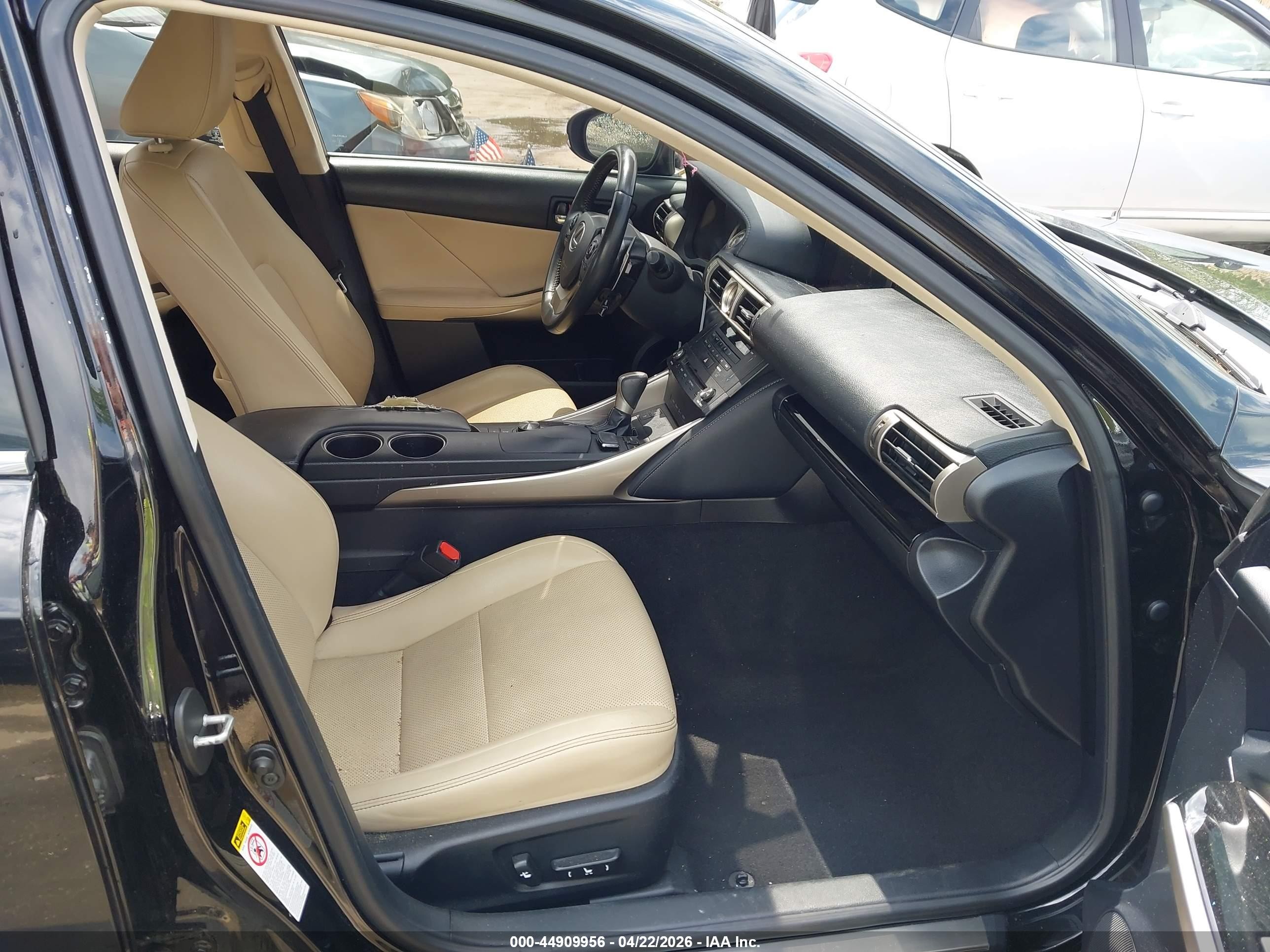 2015 Lexus Is 250   Black vin: JTHCF1D23F5019441