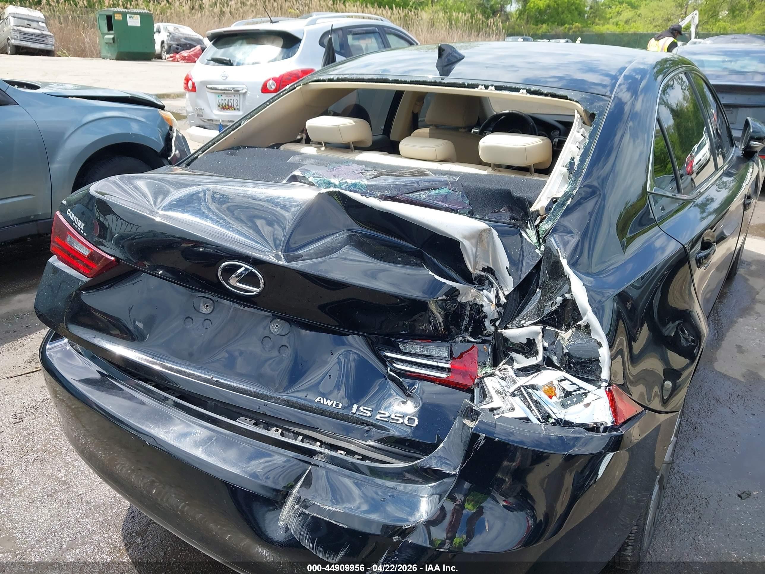 2015 Lexus Is 250   Black vin: JTHCF1D23F5019441