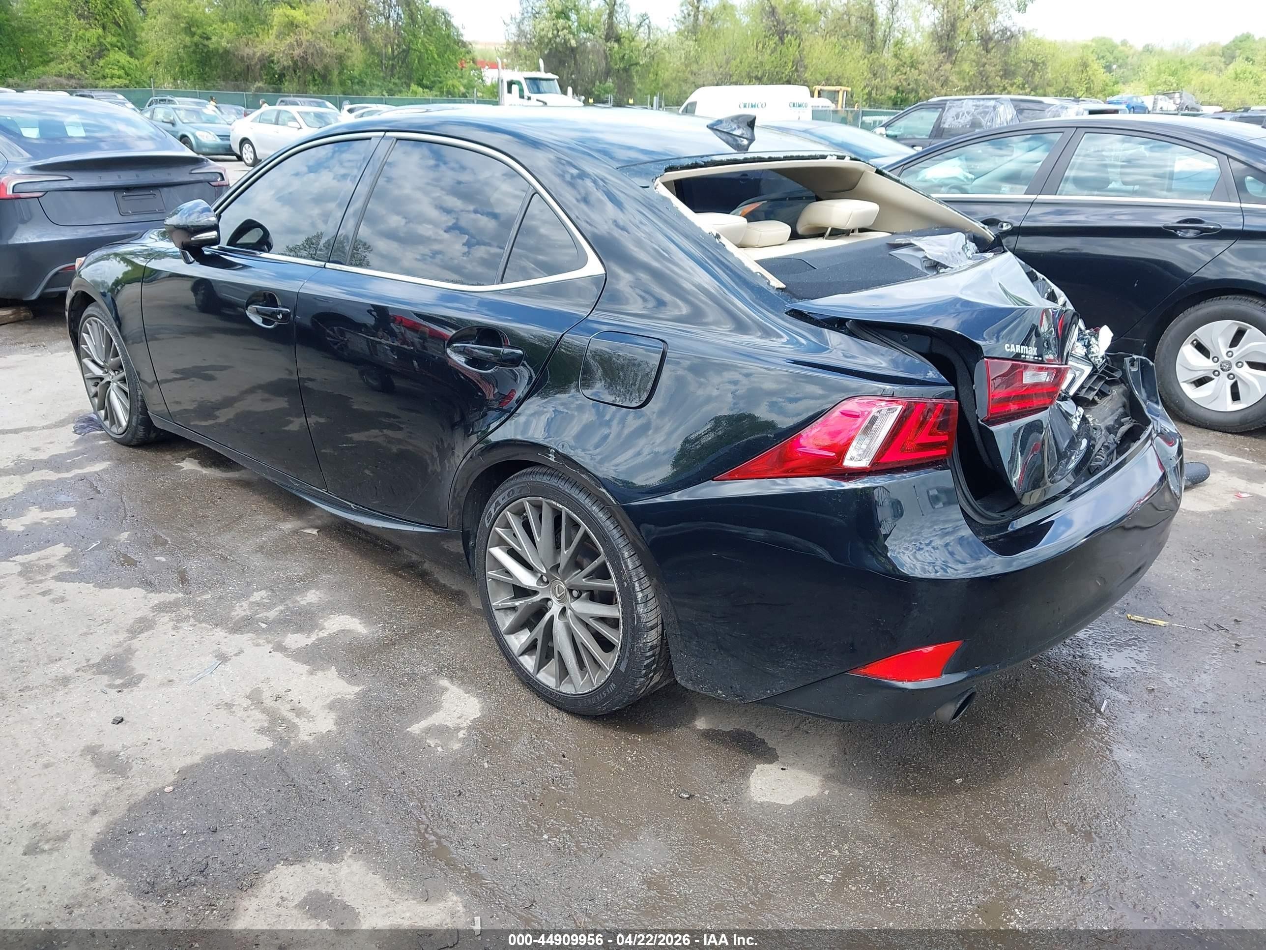 2015 Lexus Is 250   Black vin: JTHCF1D23F5019441