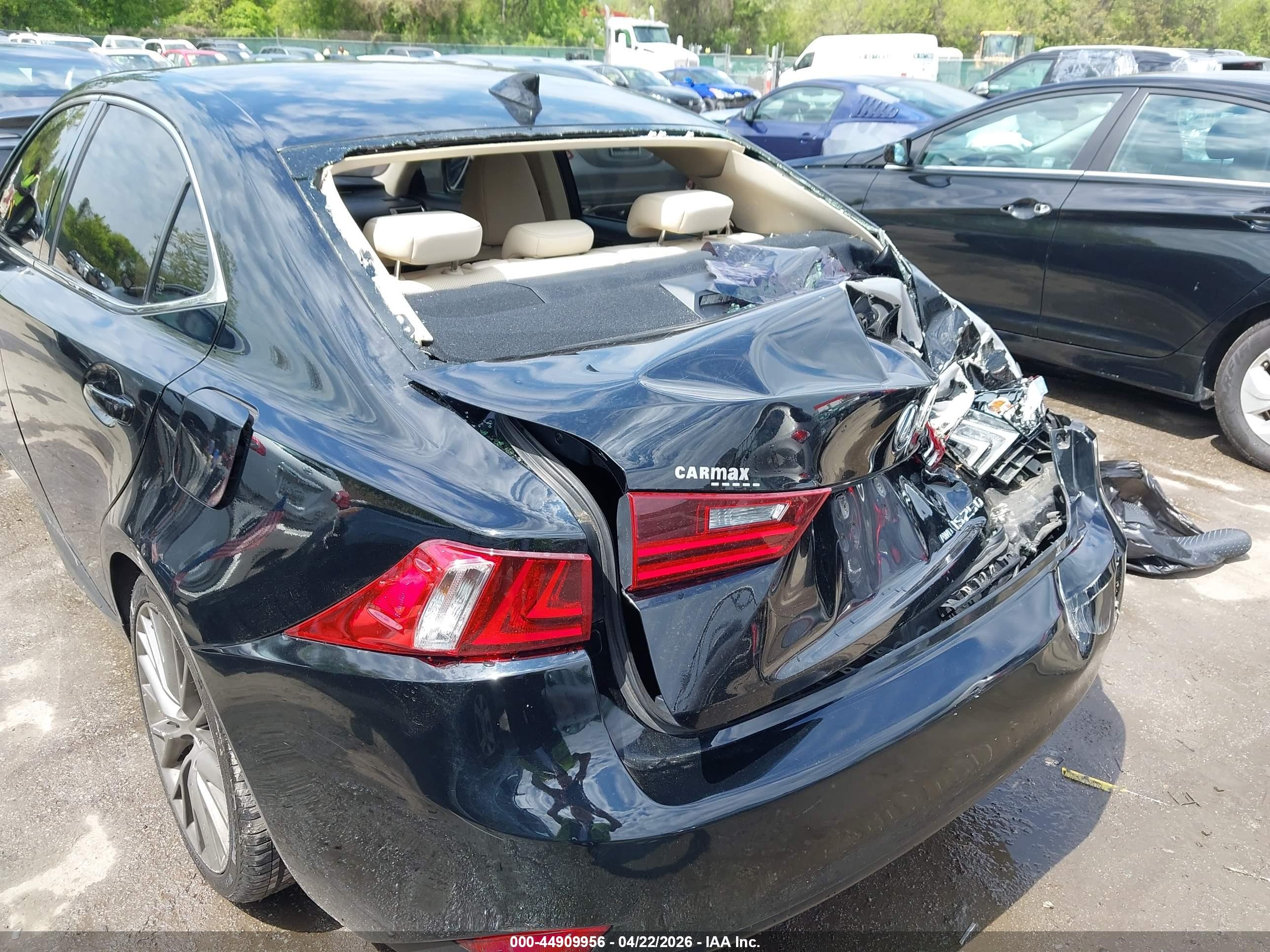 2015 Lexus Is 250   Black vin: JTHCF1D23F5019441