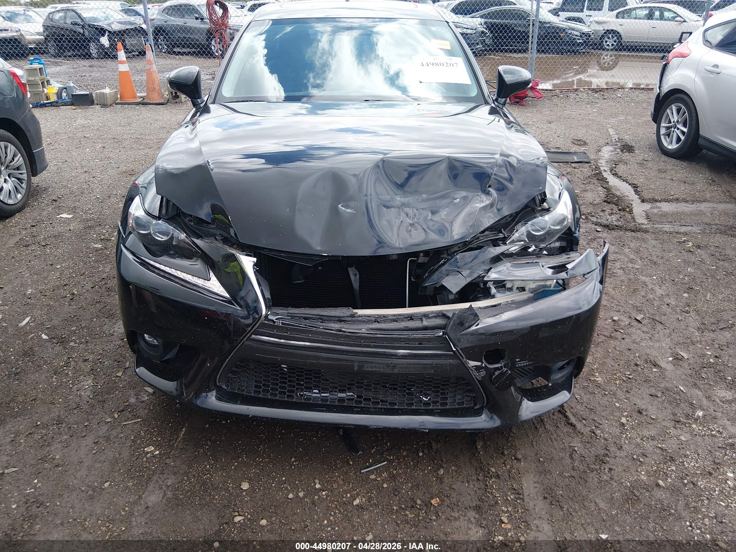 2015 Lexus Is 250   Black vin: JTHCF1D23F5021707