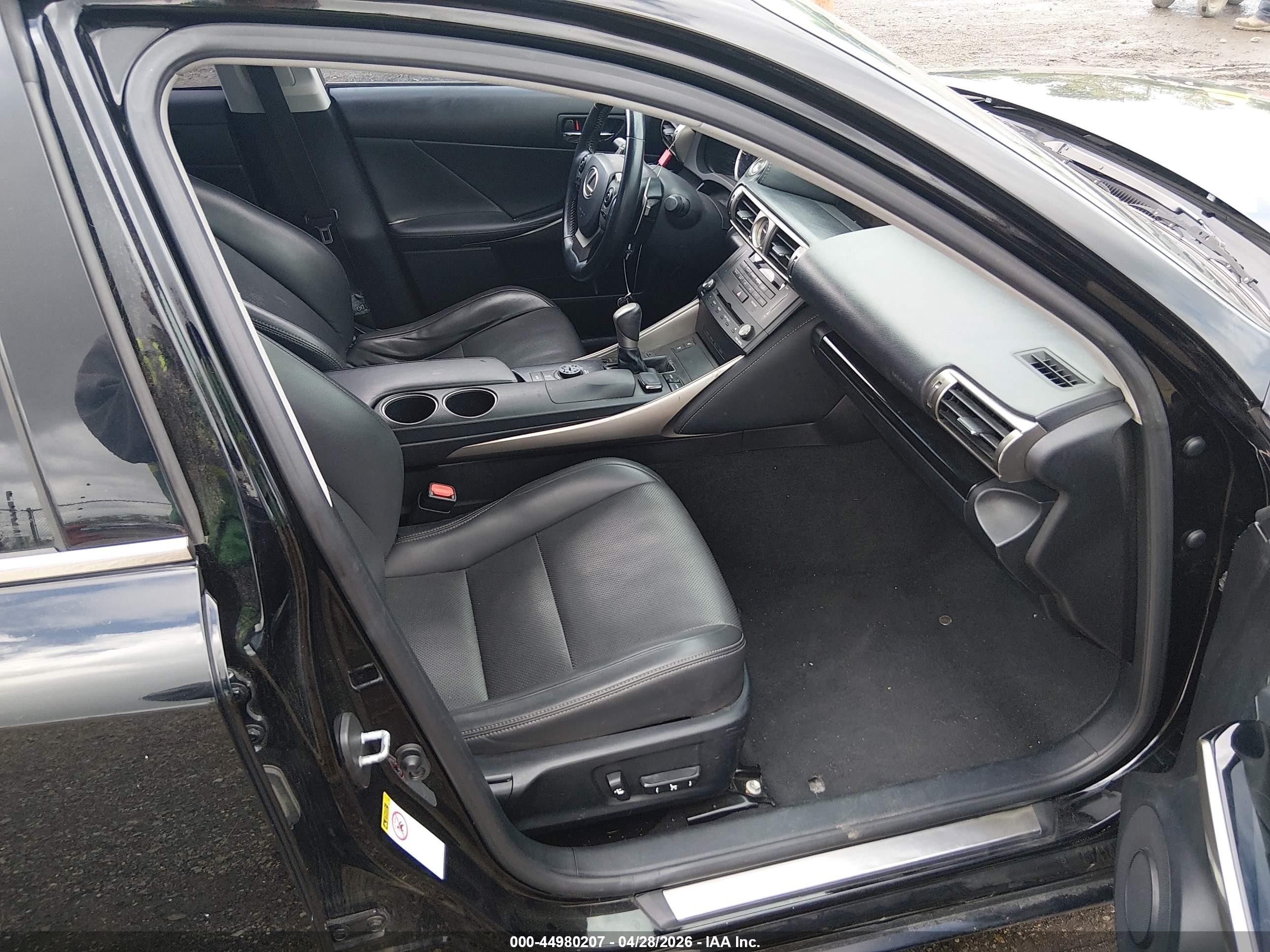 2015 Lexus Is 250   Black vin: JTHCF1D23F5021707